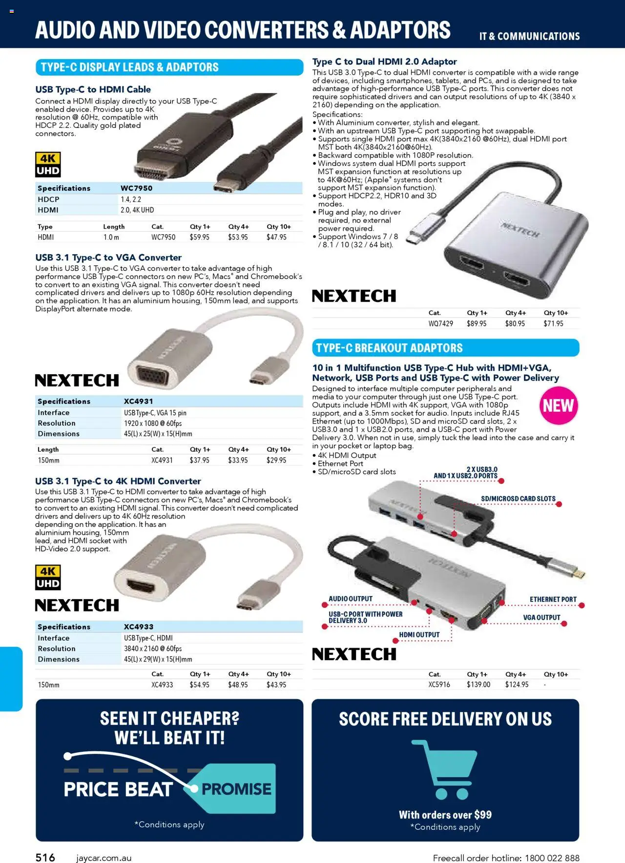 Jaycar Engineering & Scientific Catalogue 2025/2026  - page 516- valid from 09/07/2025