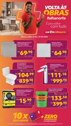 Pré-visualização Telhanorte - Ofertas Pro válida a partir de 05/02/2026