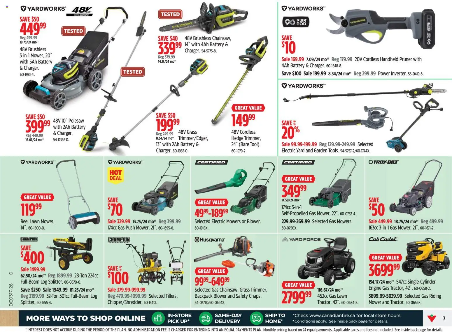 Canadian Tire weekly flyer - page 7- valid from Apr 23, 2026