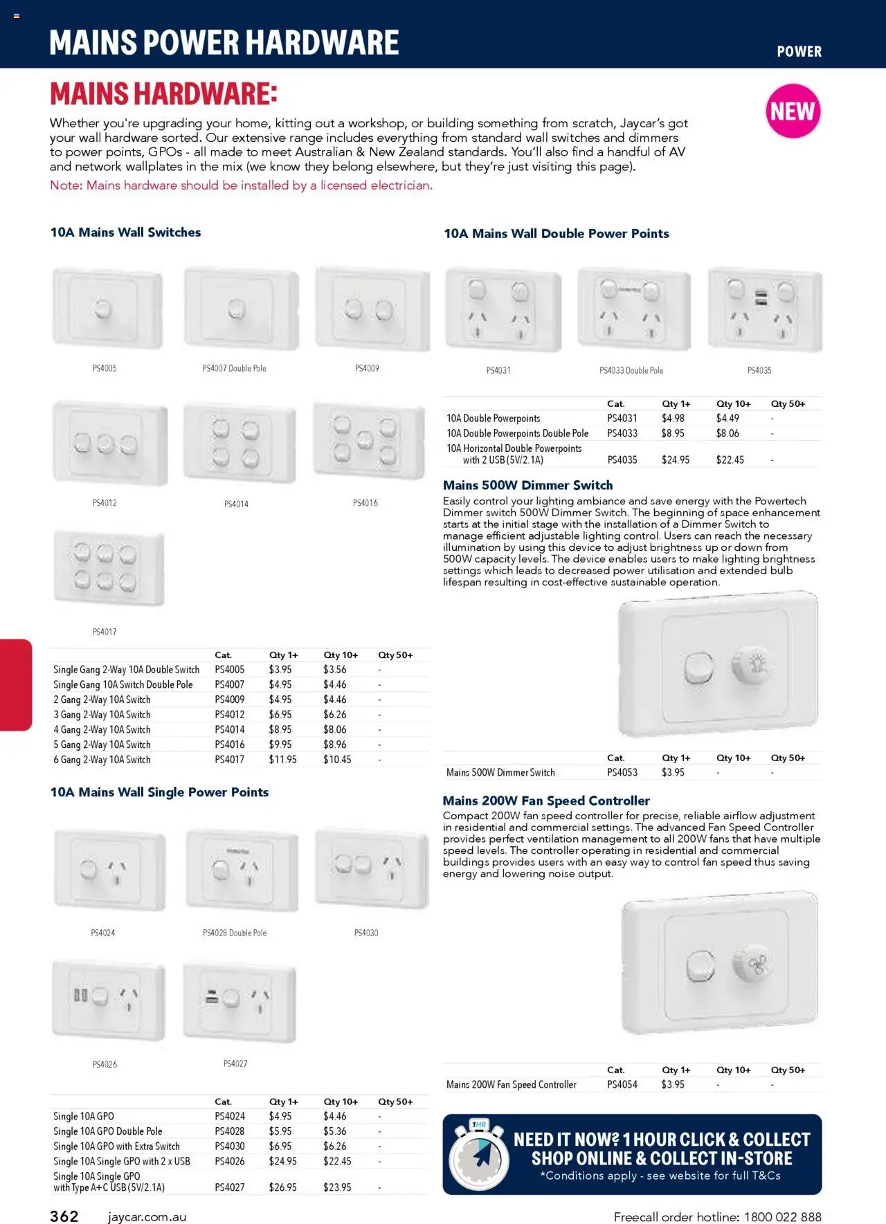 Jaycar Engineering & Scientific Catalogue 2025/2026  - page 362- valid from 09/07/2025