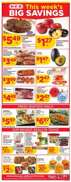 Preview H-E-B Weekly Ad valid from 09/03/2025