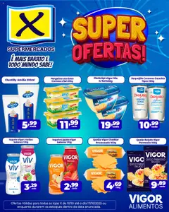 Pré-visualização X Supermercados - Ofertas Vigor válida a partir de 10/10/2025