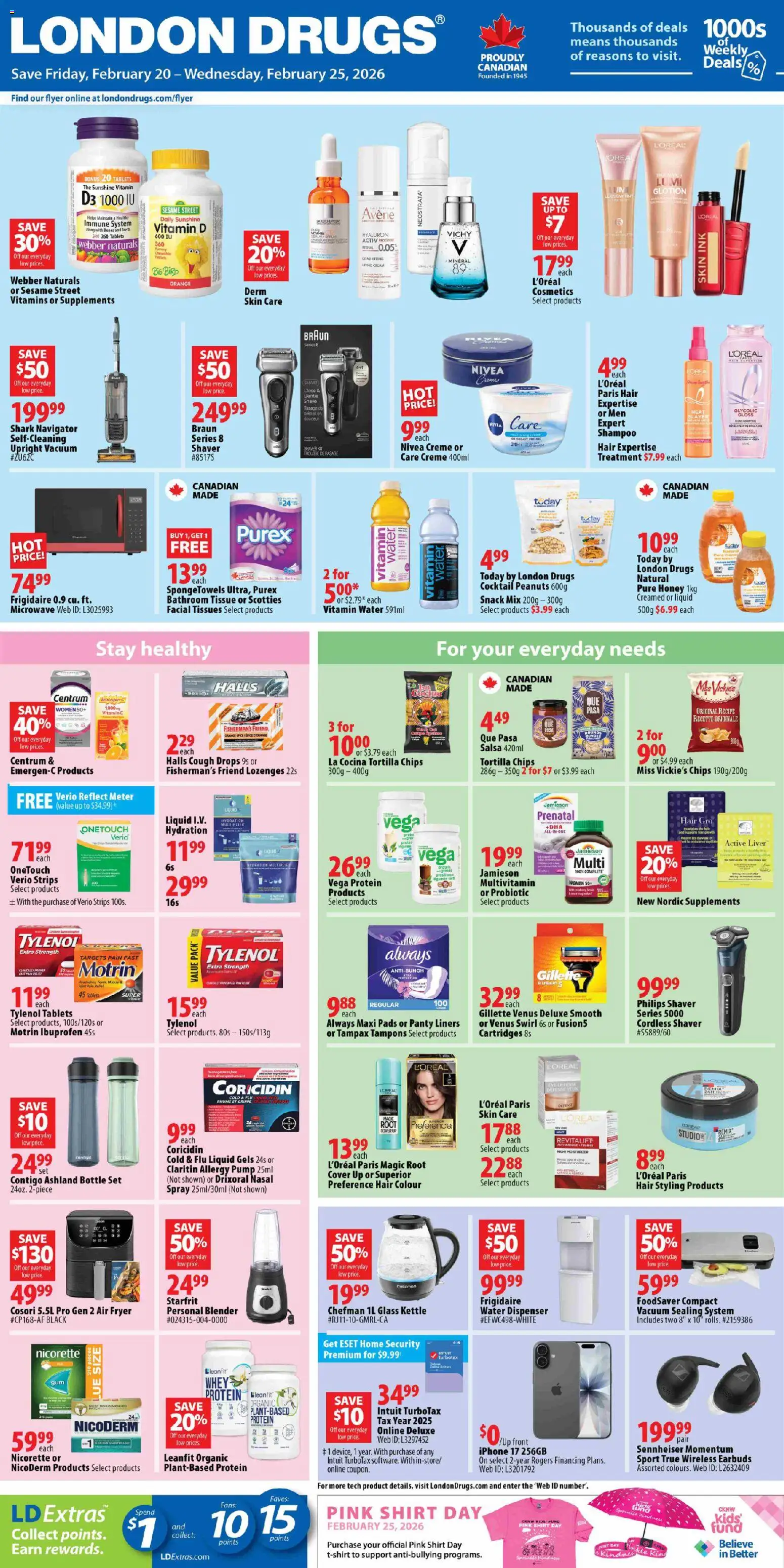 London Drugs weekly flyer / circulaire - page 1- valid from Feb 20, 2026