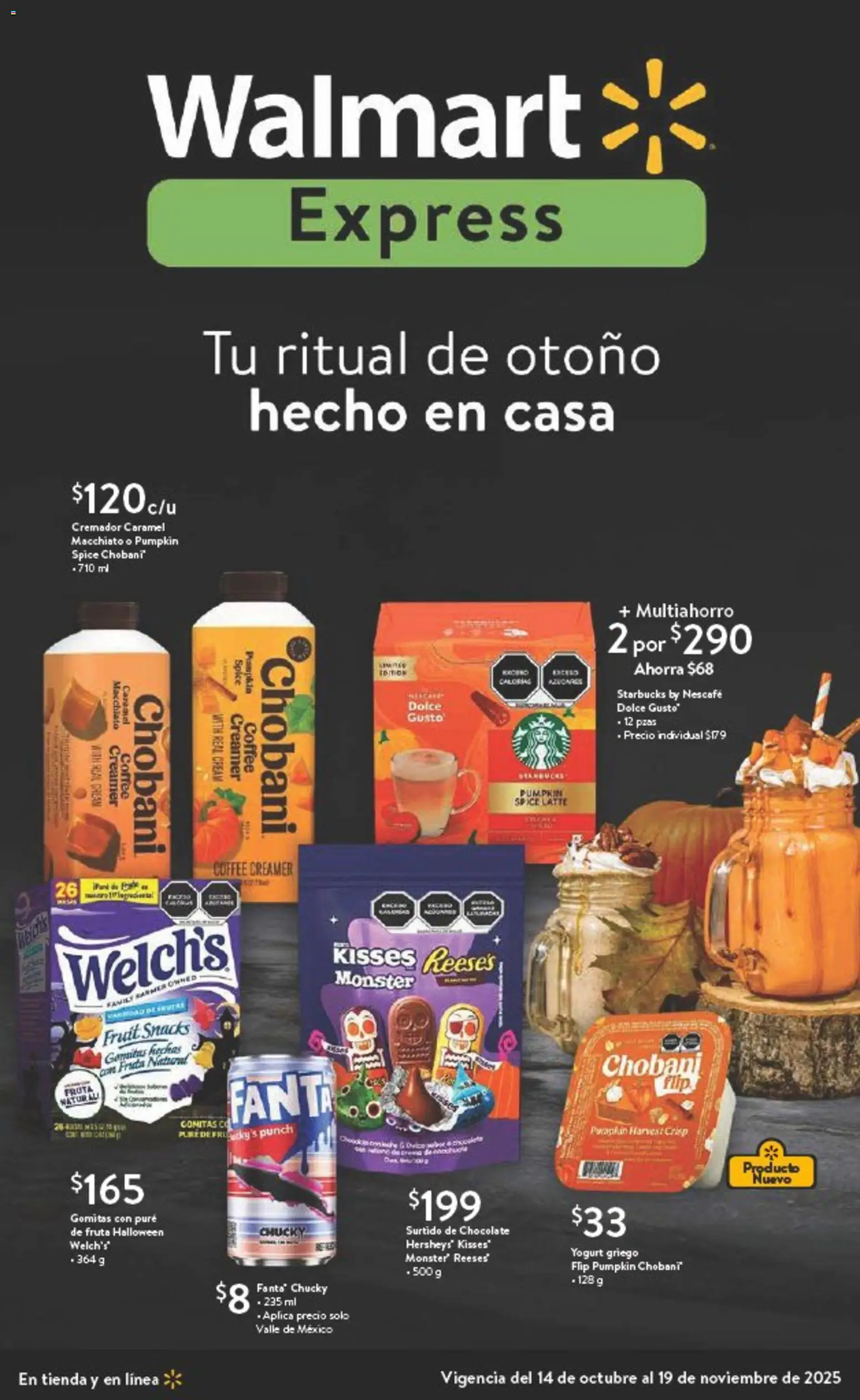 Walmart Express folleto Halloween - página 1- válido desde 14/10/2025