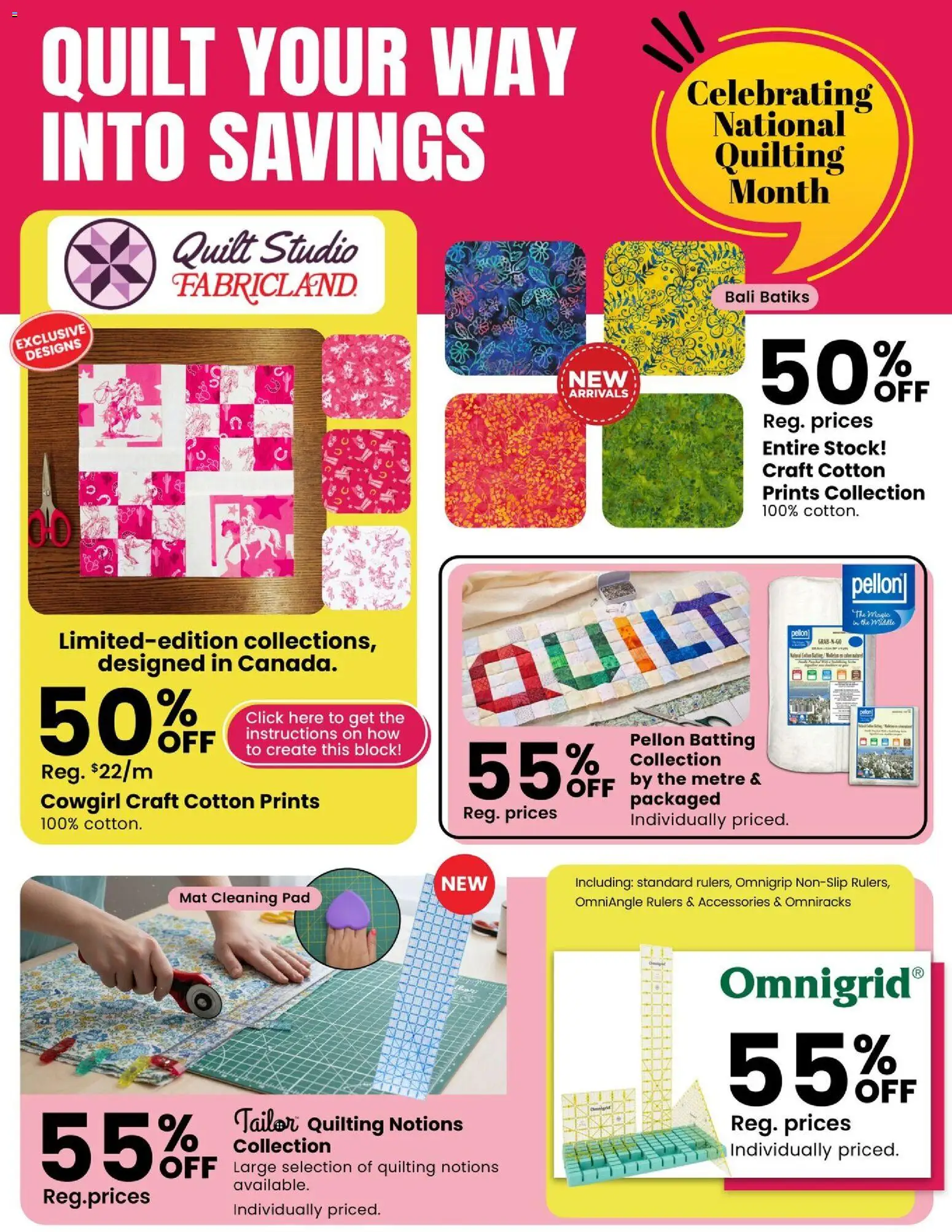 Fabricland weekly flyer / circulaire - page 3- valid from Mar 1, 2026