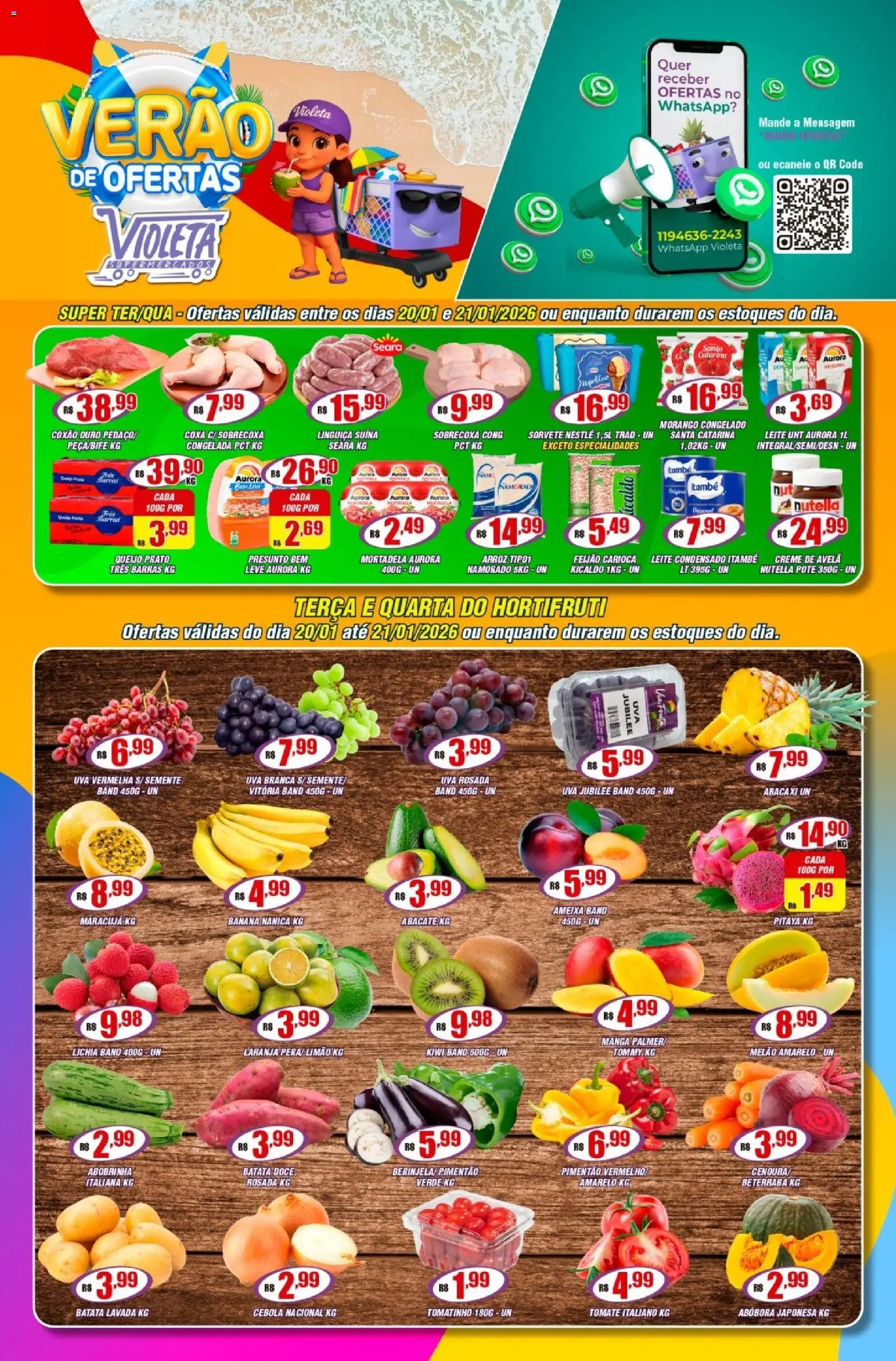 Violeta Supermercados - Ofertas da semana - página 1- válido a partir de 20/01/2026
