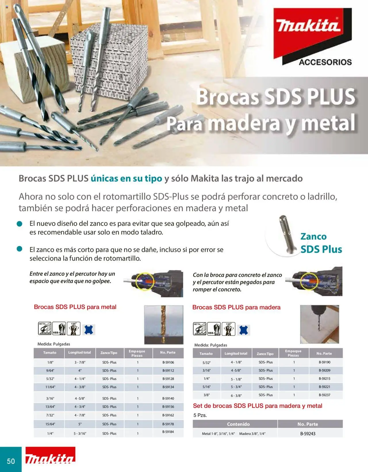 Makita catálogo Accesorios - página 50- válido desde 08/07/2024