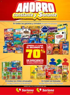 Soriana - Fin de Semana Mercado: Ags, Nay, Jal, Qro, Col, Mich, Gto, Hgo, Tlax, Mor, Pue, Gro, Oax, Edo. de Mex, CDMX, Zac y SLP válido desde 14/08/2025