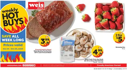 Preview Weis Weekly Ad valid from 10/23/2025