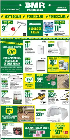 Preview BMR weekly flyer / circulaire valid from Sep 18, 2025