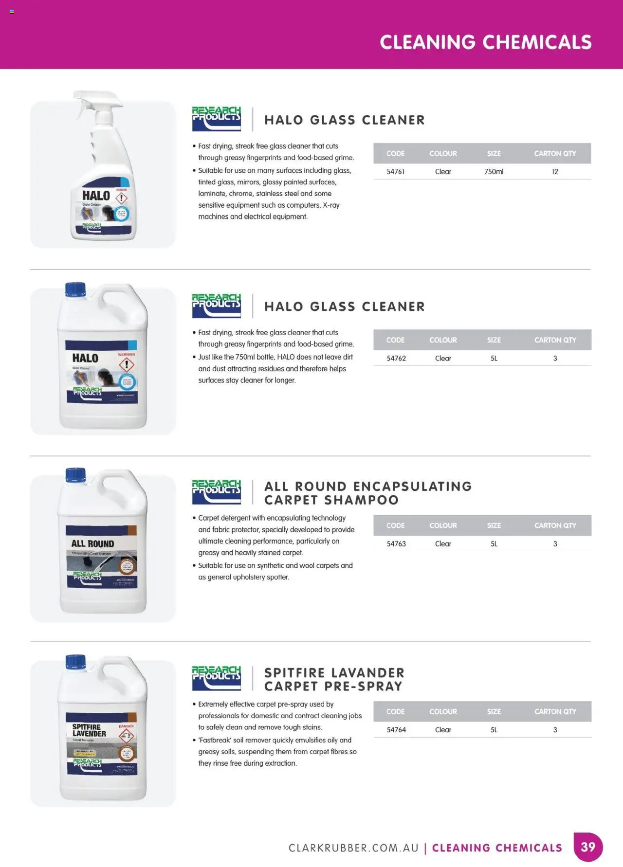 Clark Rubber Catalogue  - page 39- valid from 05/05/2025