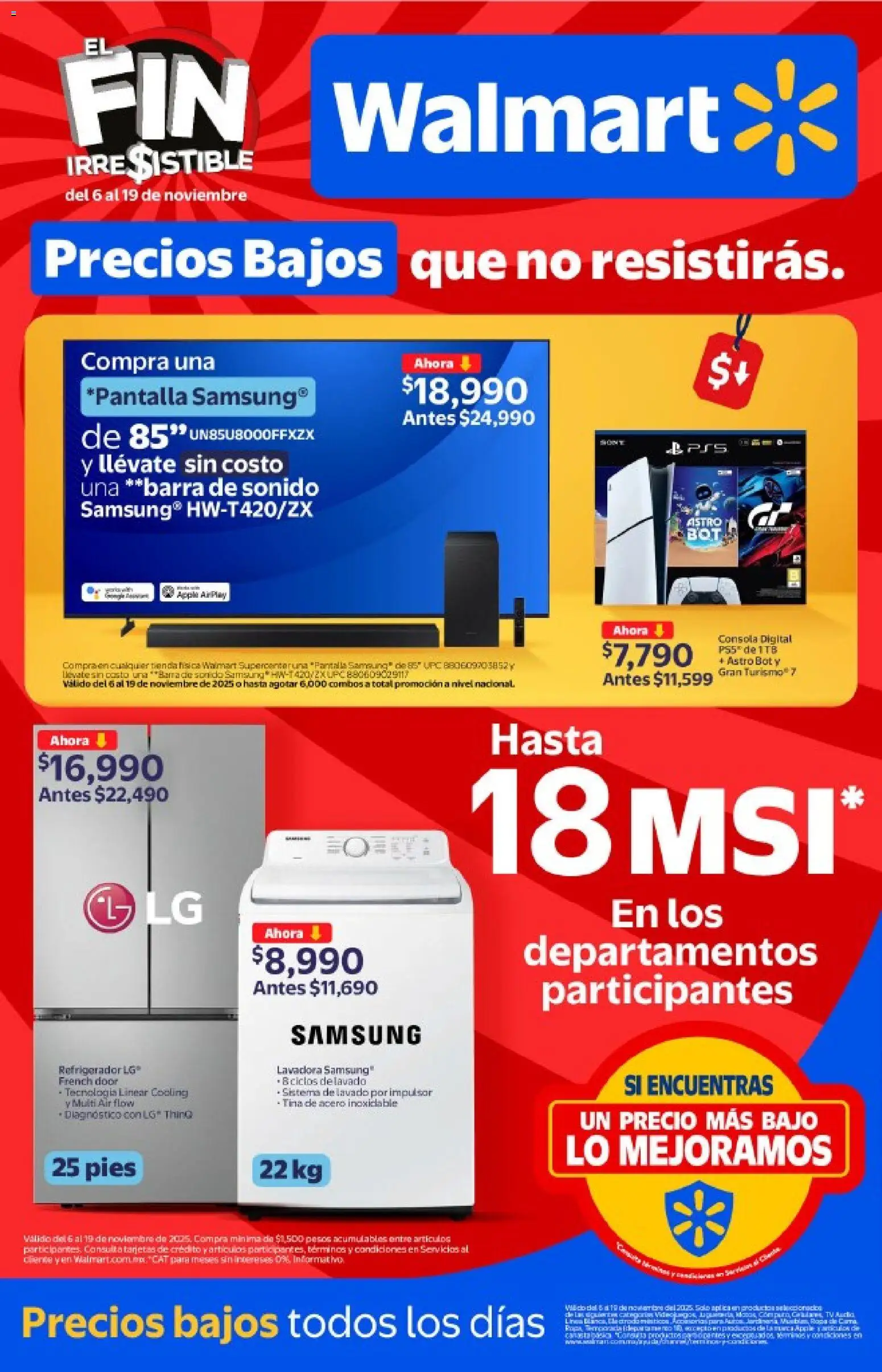 Walmart Buen Fin  - página 1- válido desde 06/11/2025
