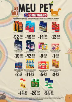 Pré-visualização Bahamas Supermercados - Ofertas Meu Pet válida a partir de 16/09/2025