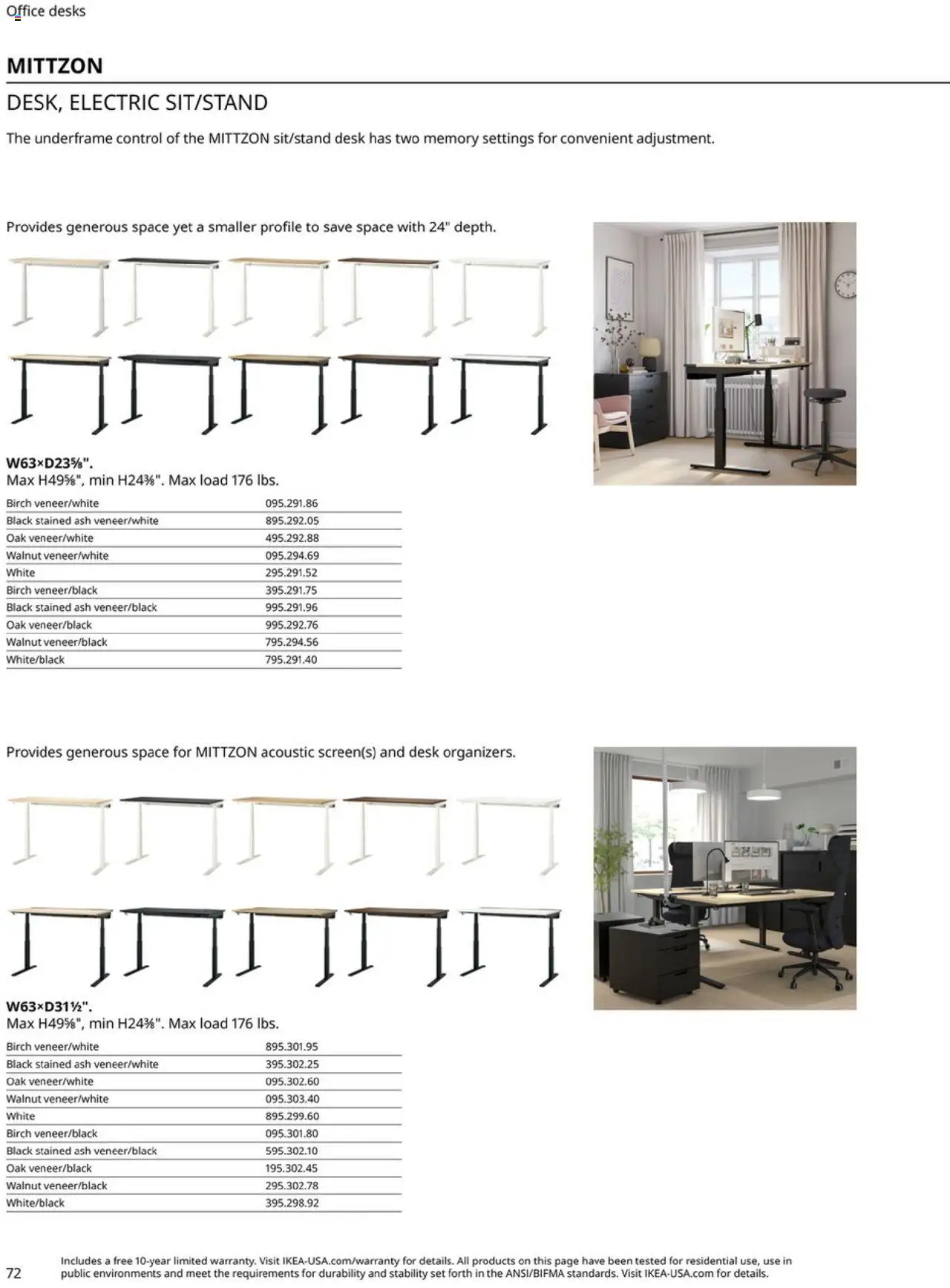 IKEA Office Brochure 2025 - page 72- valid from 03/01/2025
