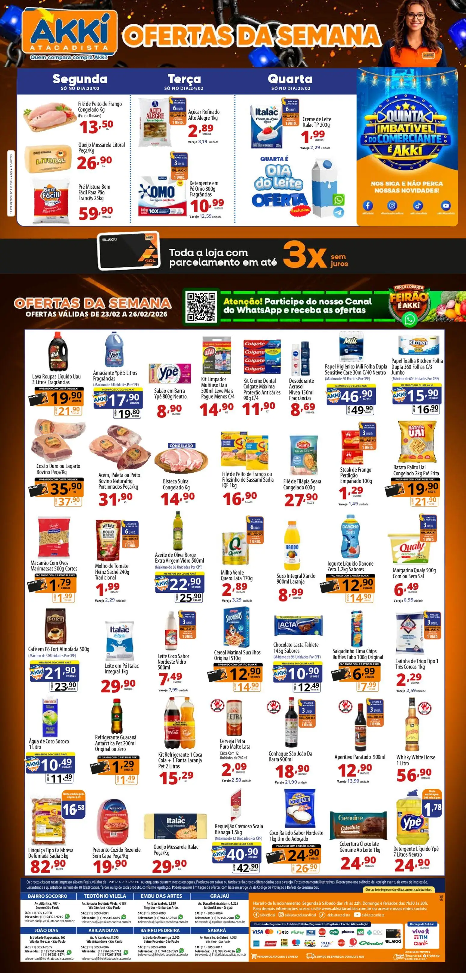 Akki Atacadista - Ofertas da semana - página 1- válido a partir de 23/02/2026
