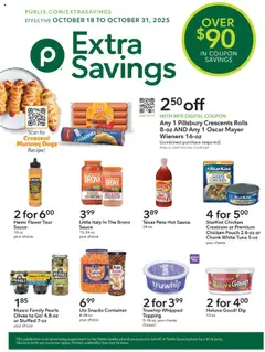 Preview Publix Extra Savings valid from 10/18/2025