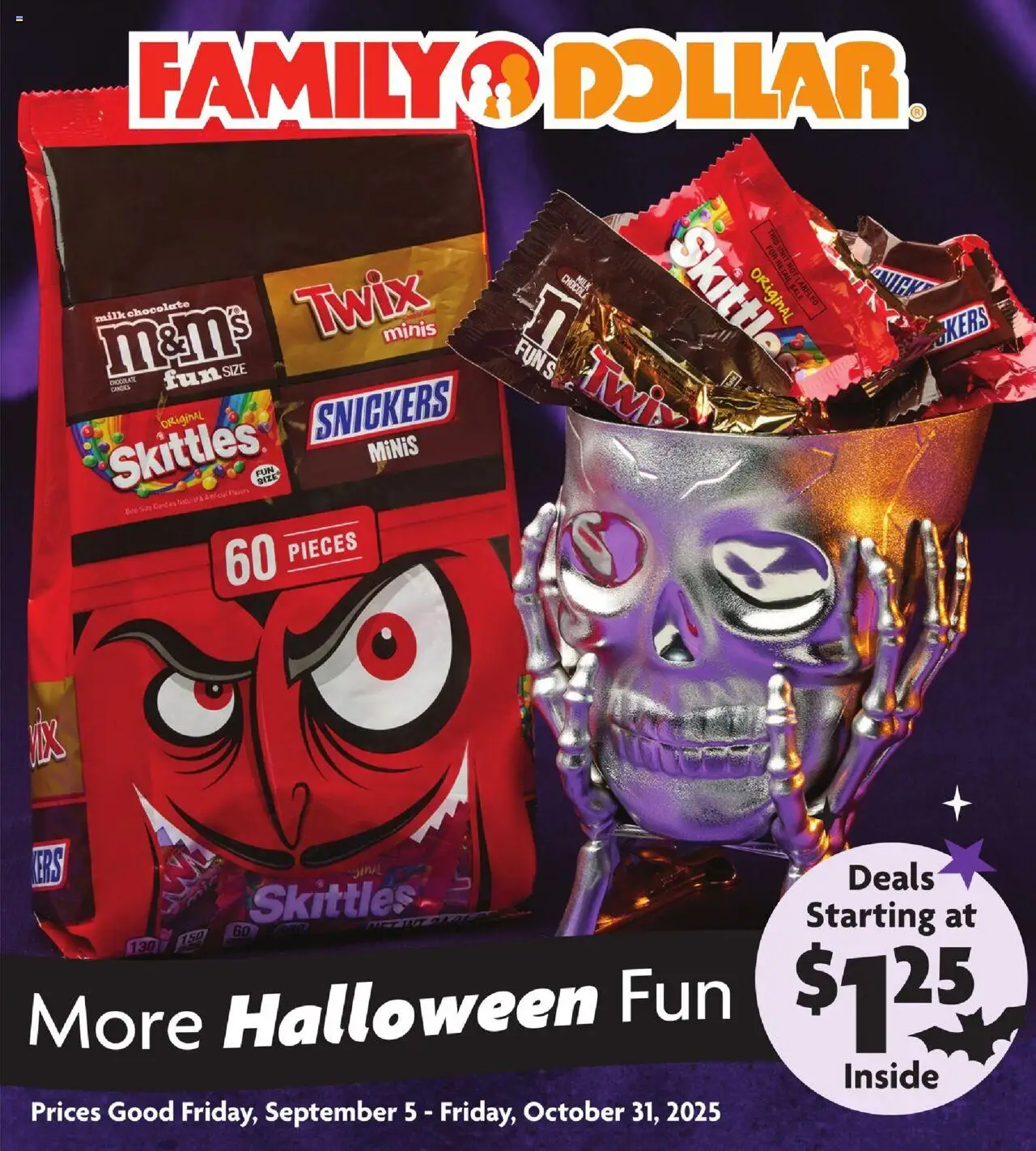 Family Dollar More Halloween Fun - page 1- valid from 09/05/2025