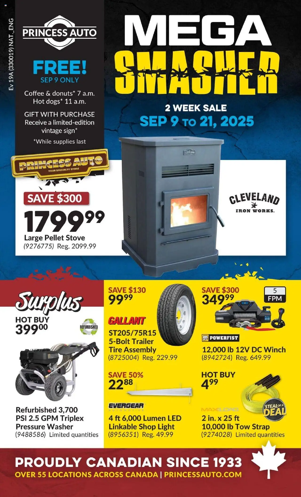 Princess Auto - 2 Week Sale! - page 1- valid from Sep 9, 2025