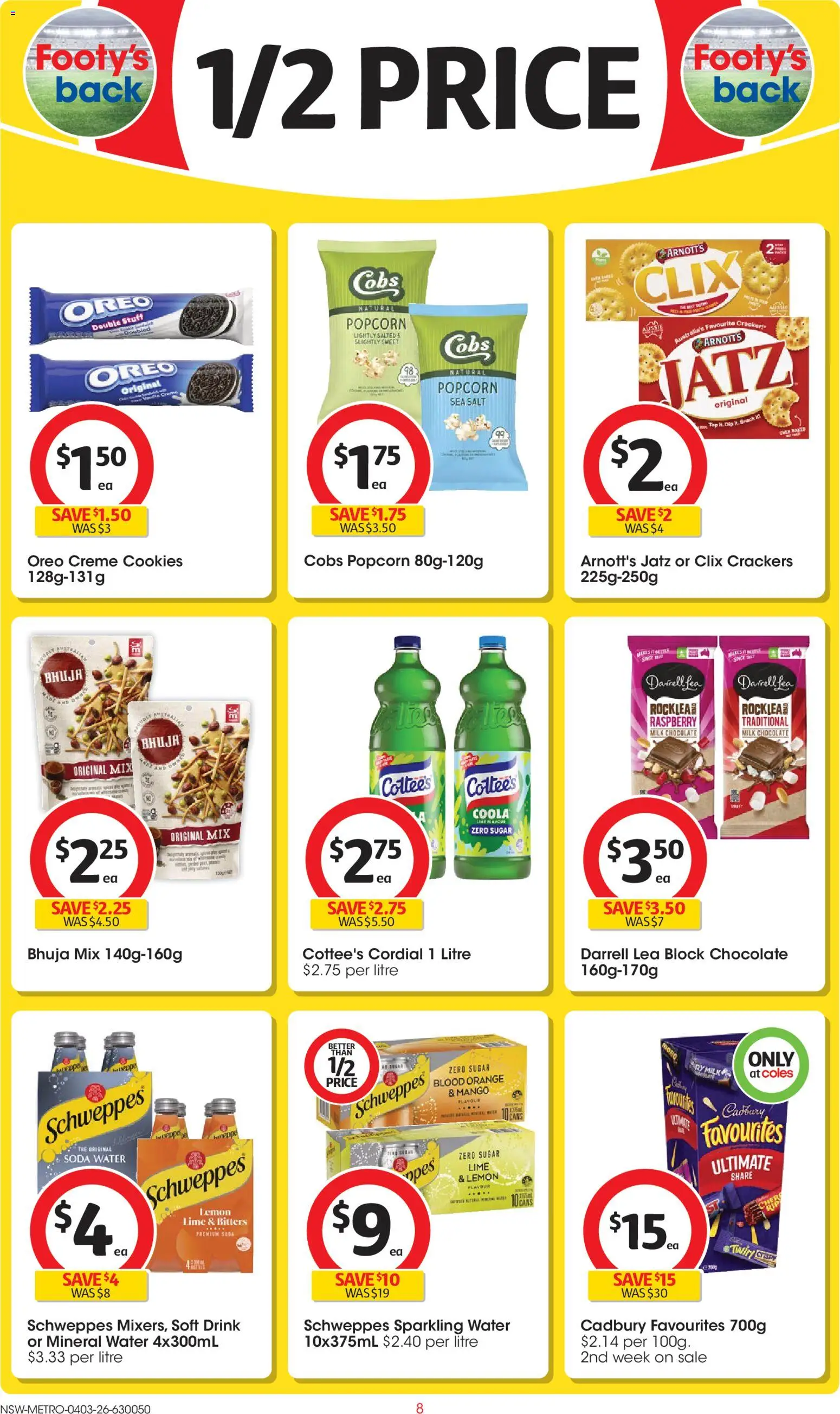 Coles catalogue  - page 8- valid from 04/03/2026