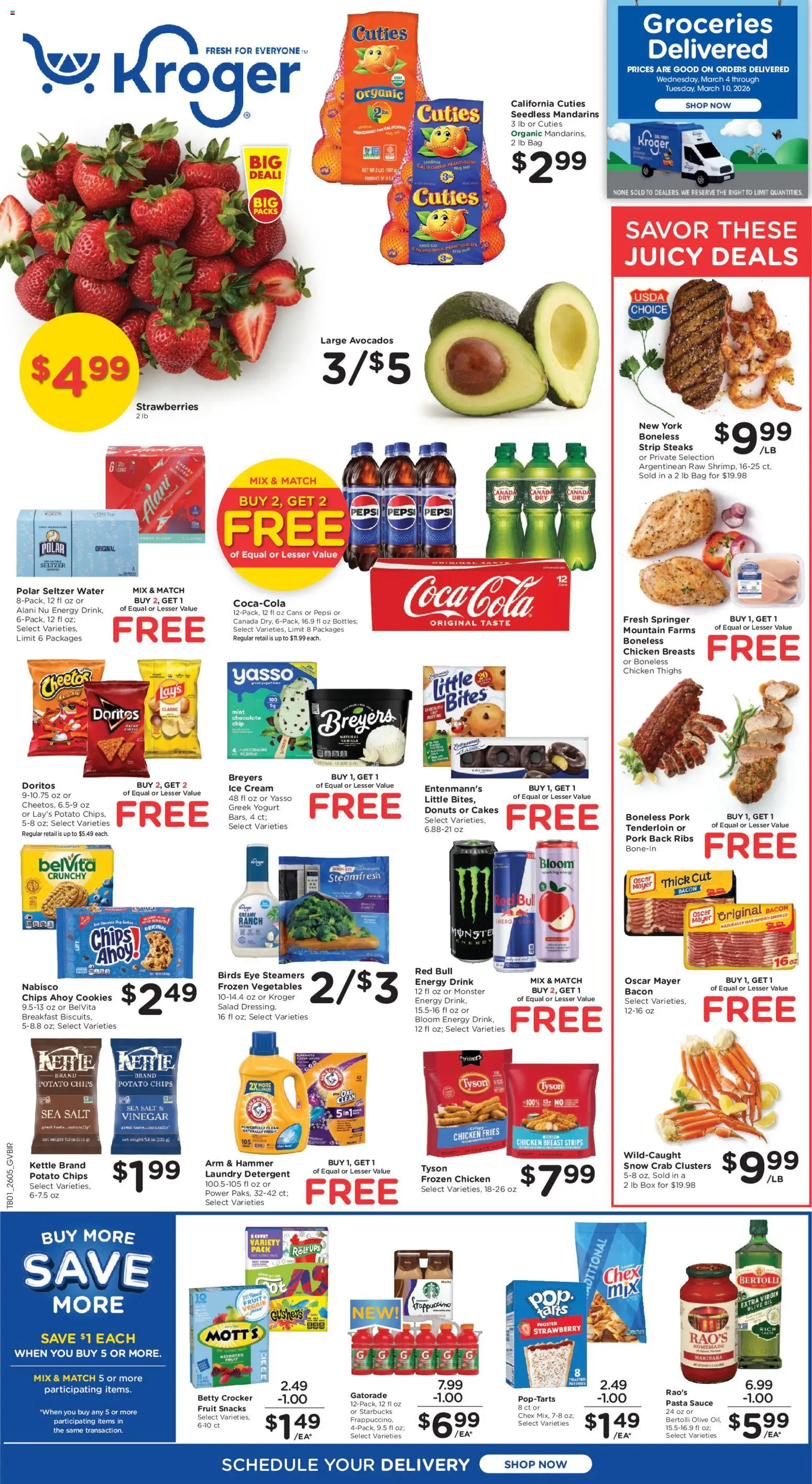 Kroger Ad - page 1- valid from 03/04/2026