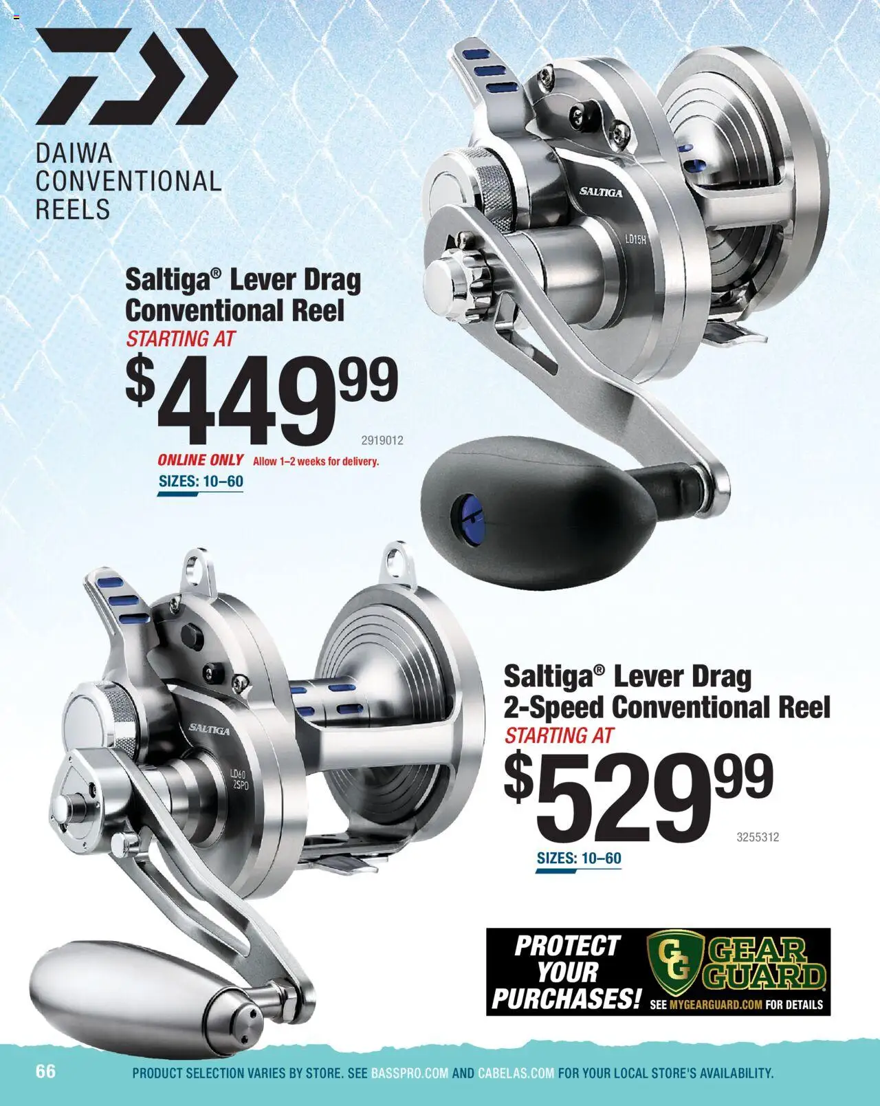 Cabela's Saltwater Specialist 25 - page 66- valid from 01/01/2025