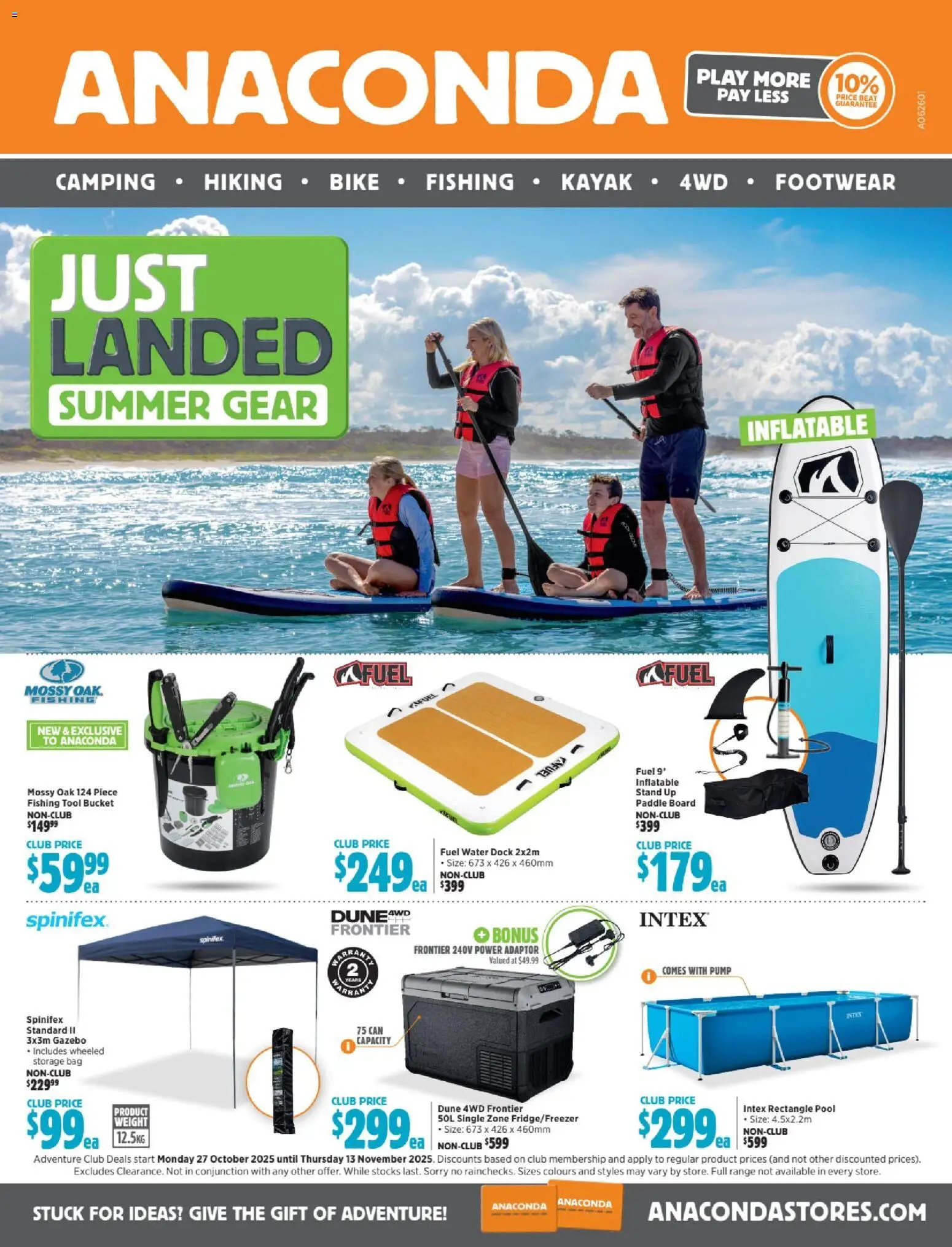 Anaconda Catalogue - page 1- valid from 27/10/2025