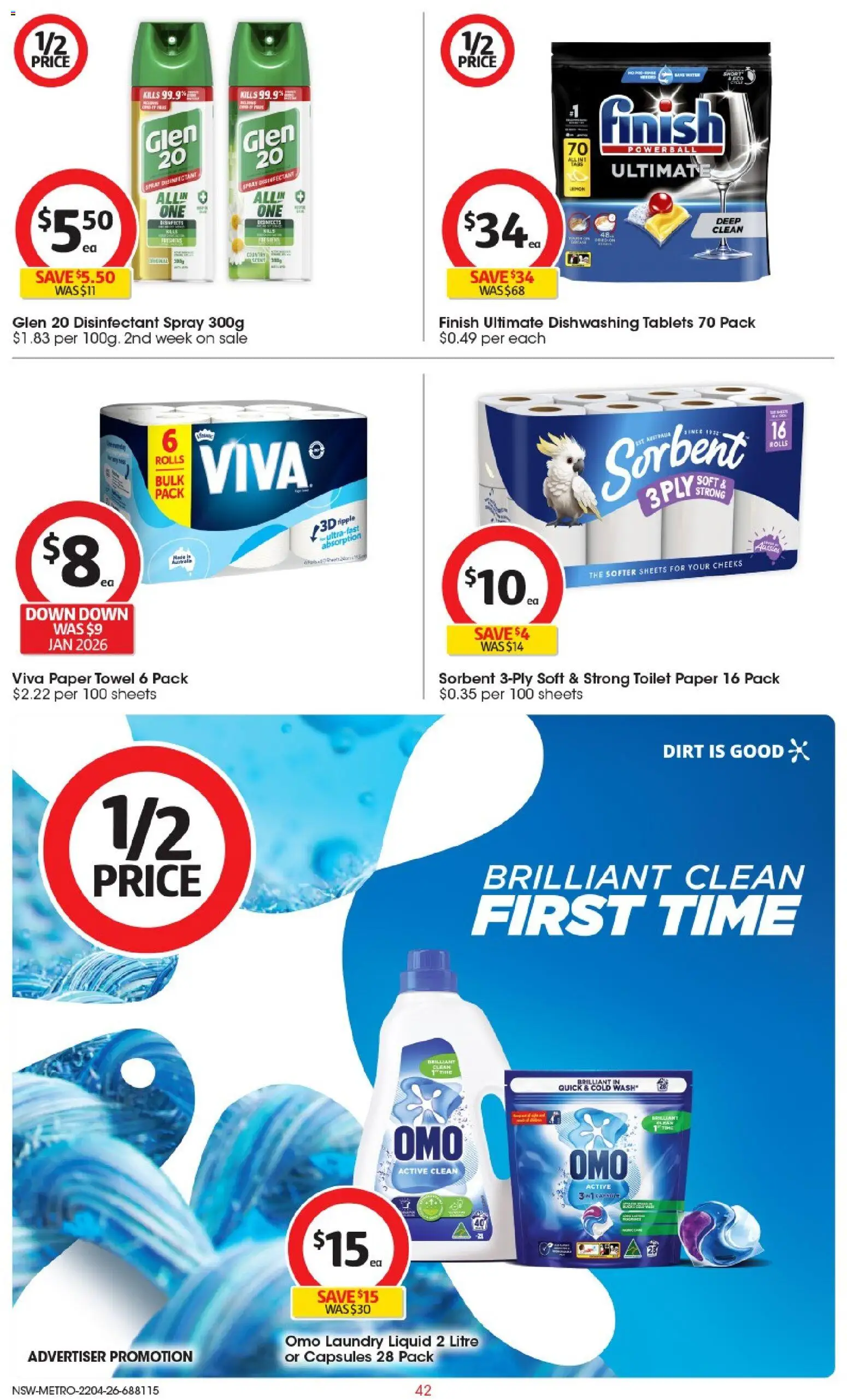 Coles catalogue  - page 42- valid from 22/04/2026