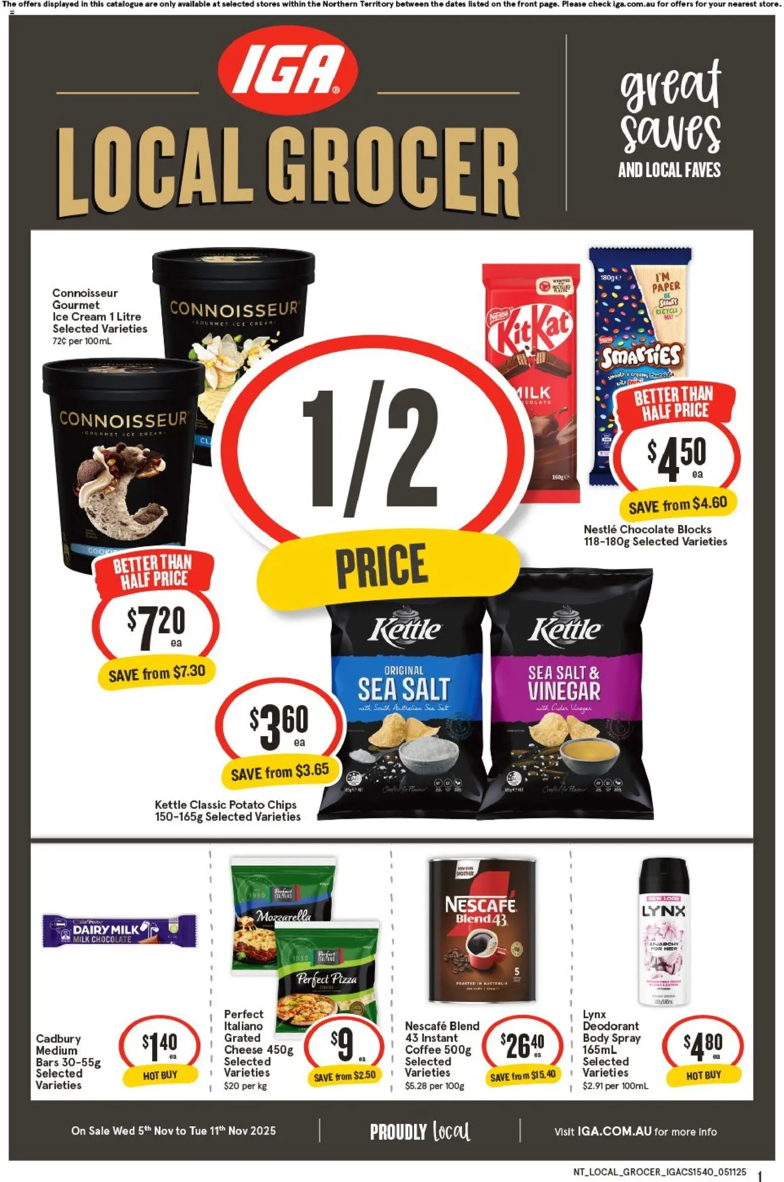 IGA Local Grocer NT - page 1- valid from 05/11/2025