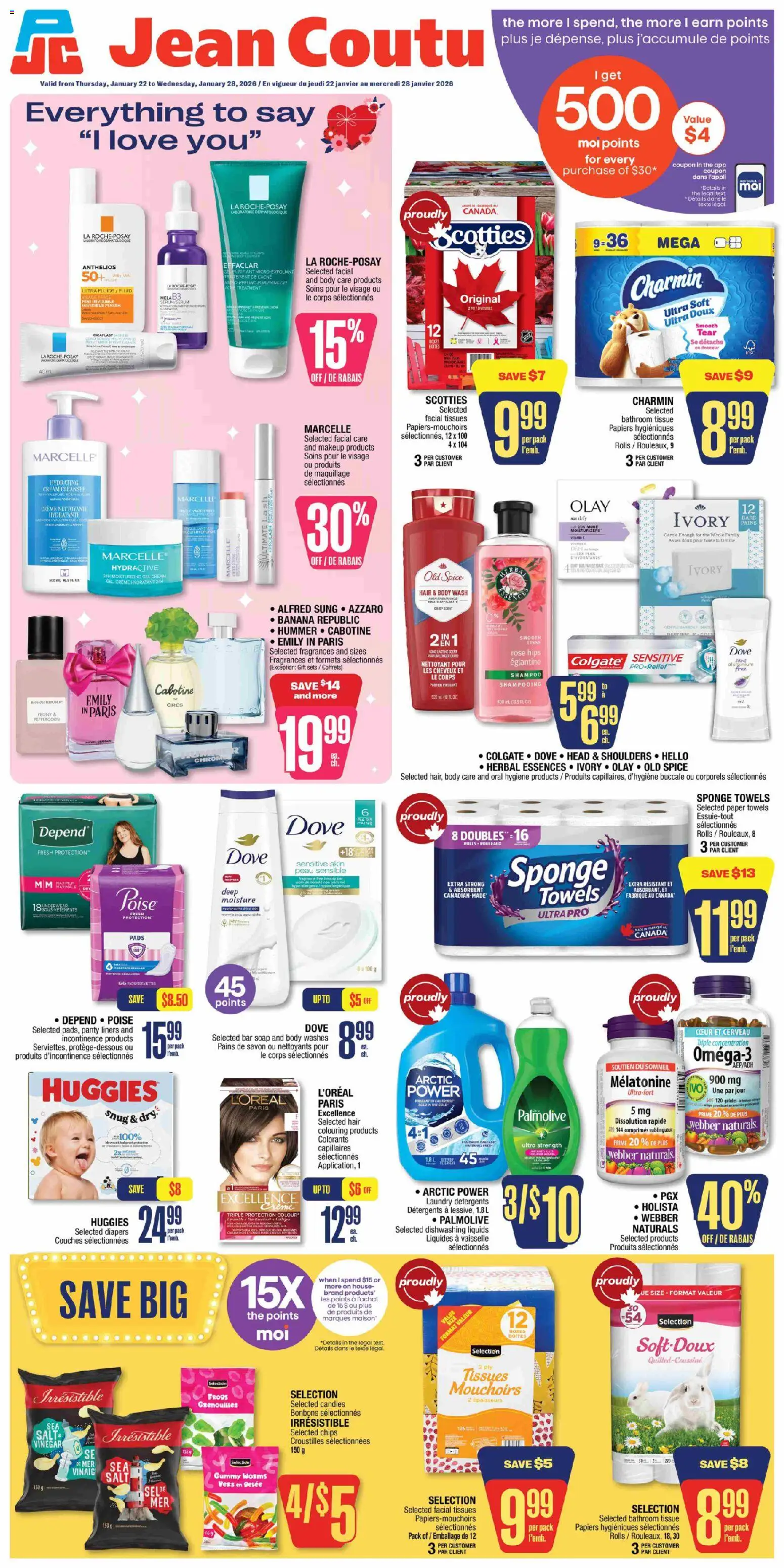 Jean Coutu weekly flyer - page 1- valid from Jan 22, 2026
