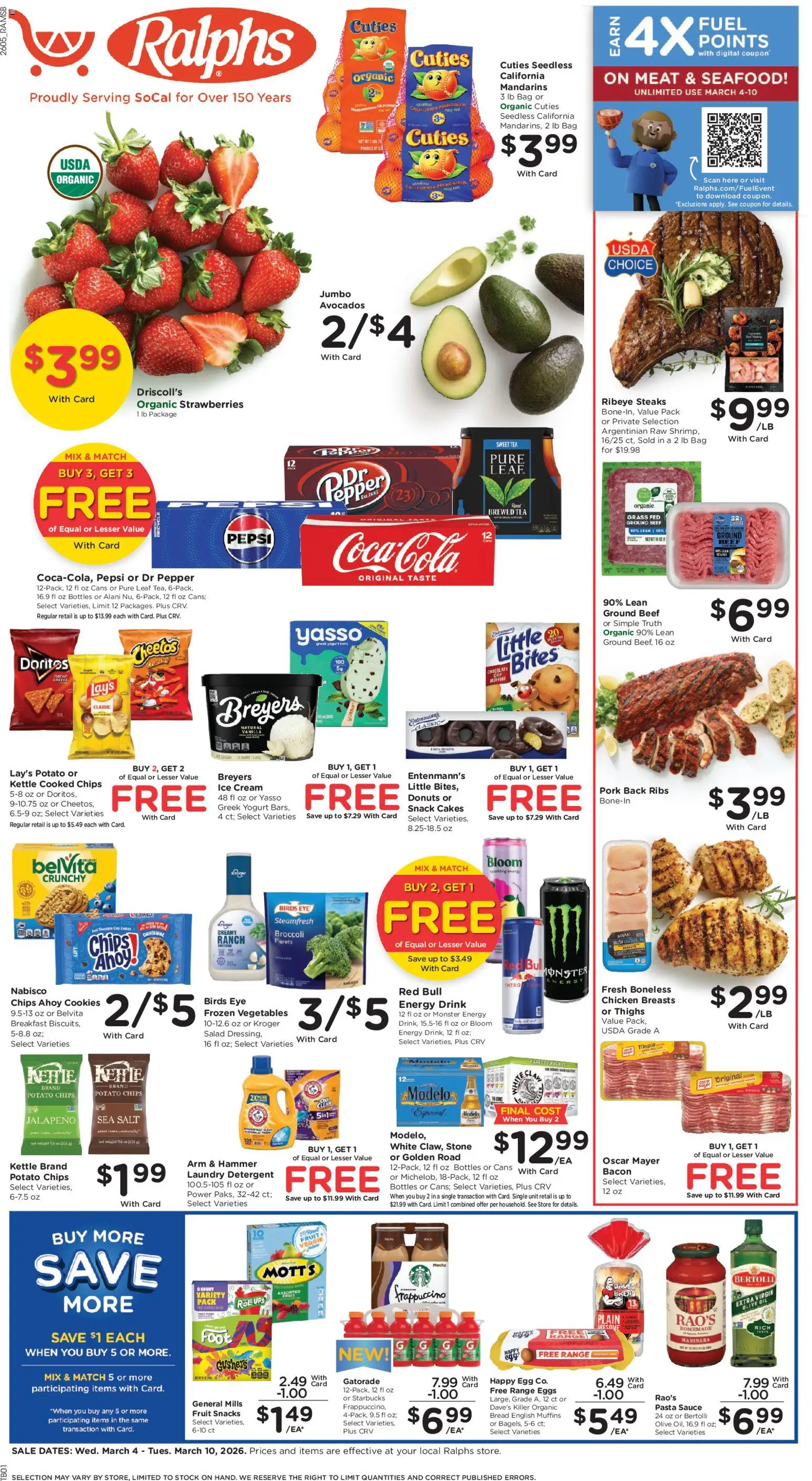 Ralphs Weekly Ad - page 1- valid from 03/04/2026