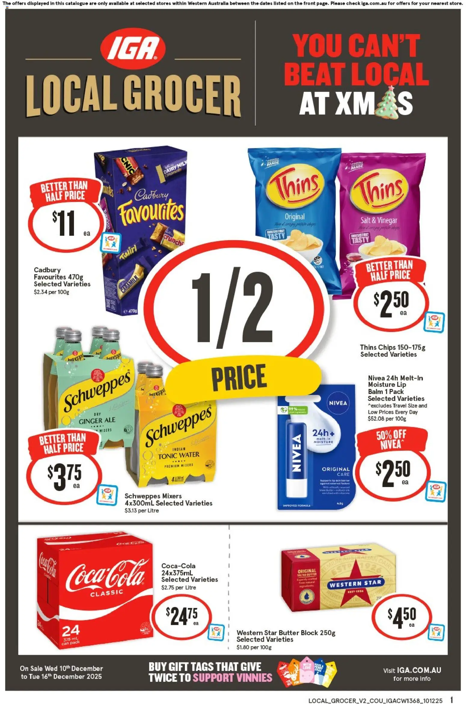 IGA Local Grocer NT/WA - page 1- valid from 10/12/2025