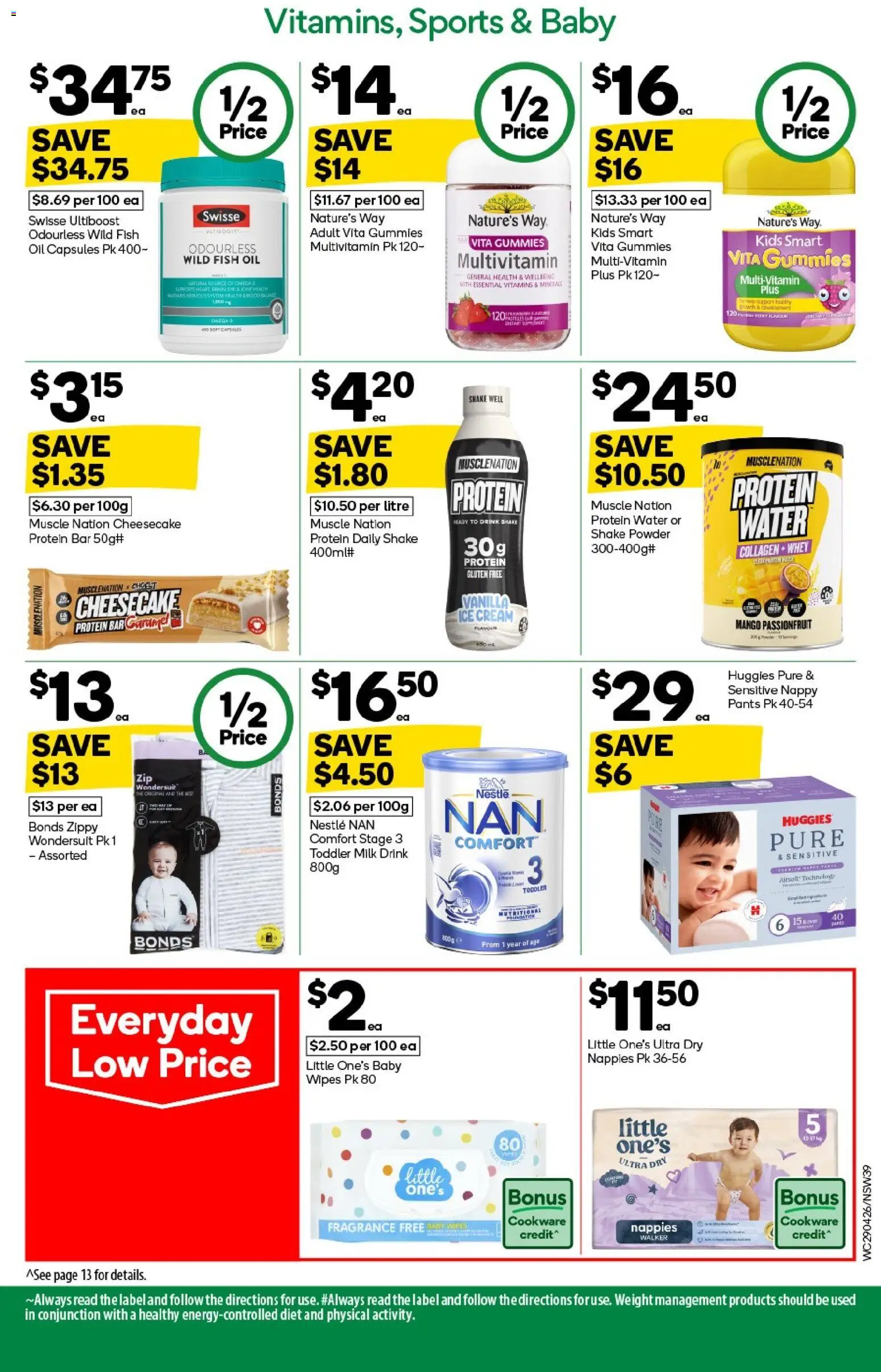Woolworths catalogue  - page 39- valid from 29/04/2026