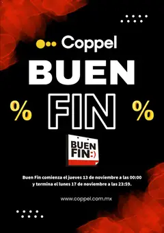 Coppel Buen Fin aviso válido desde 13/11/2025
