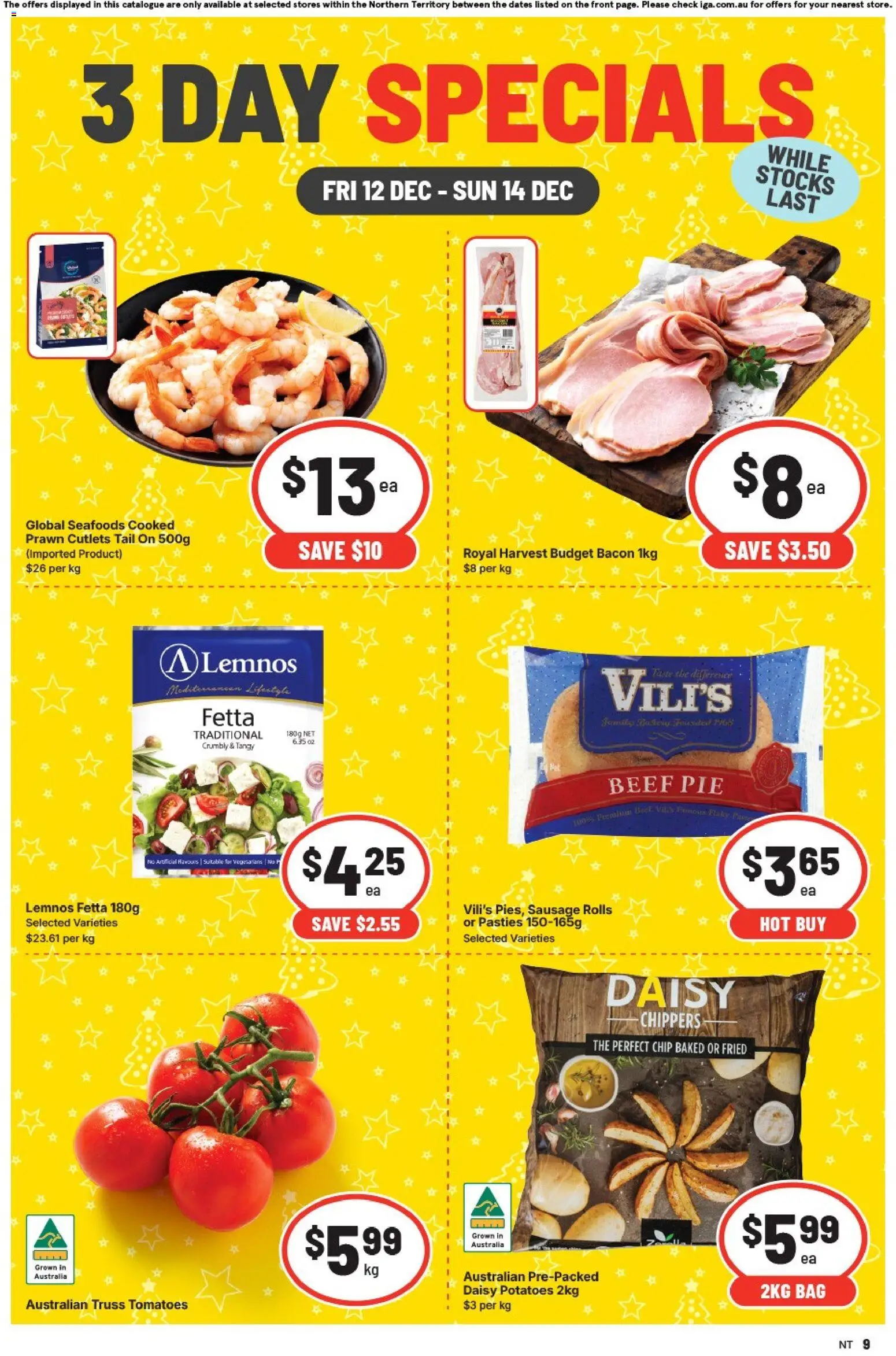 IGA - 3 Day Specials NT - page 1- valid from 12/12/2025