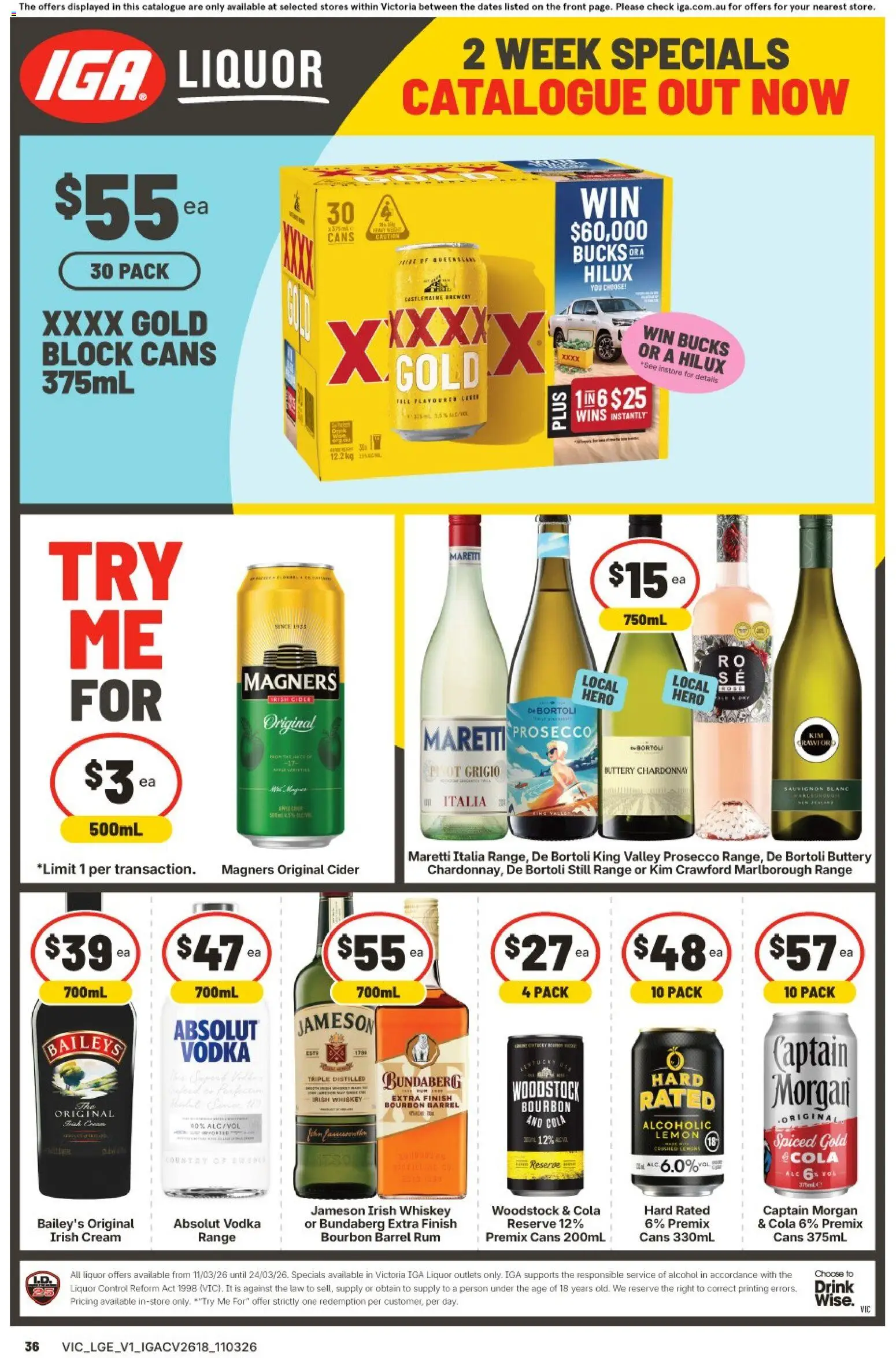 IGA catalogue  - page 4- valid from 11/03/2026