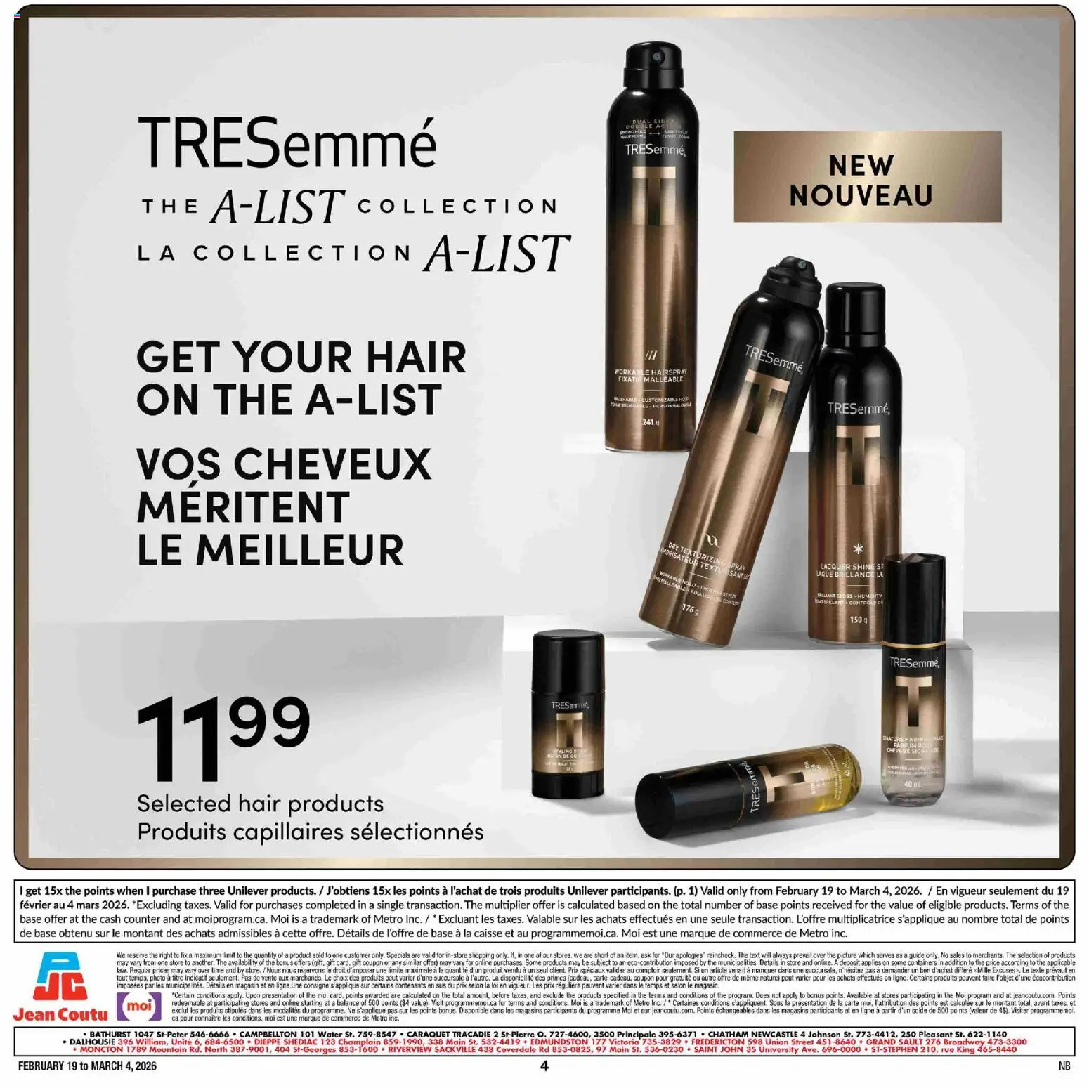 Jean Coutu - Unilever Booklet - page 8- valid from Feb 19, 2026