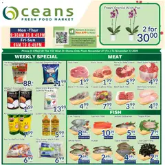 Preview Oceans weekly flyer / circulaire valid from Nov 7, 2025