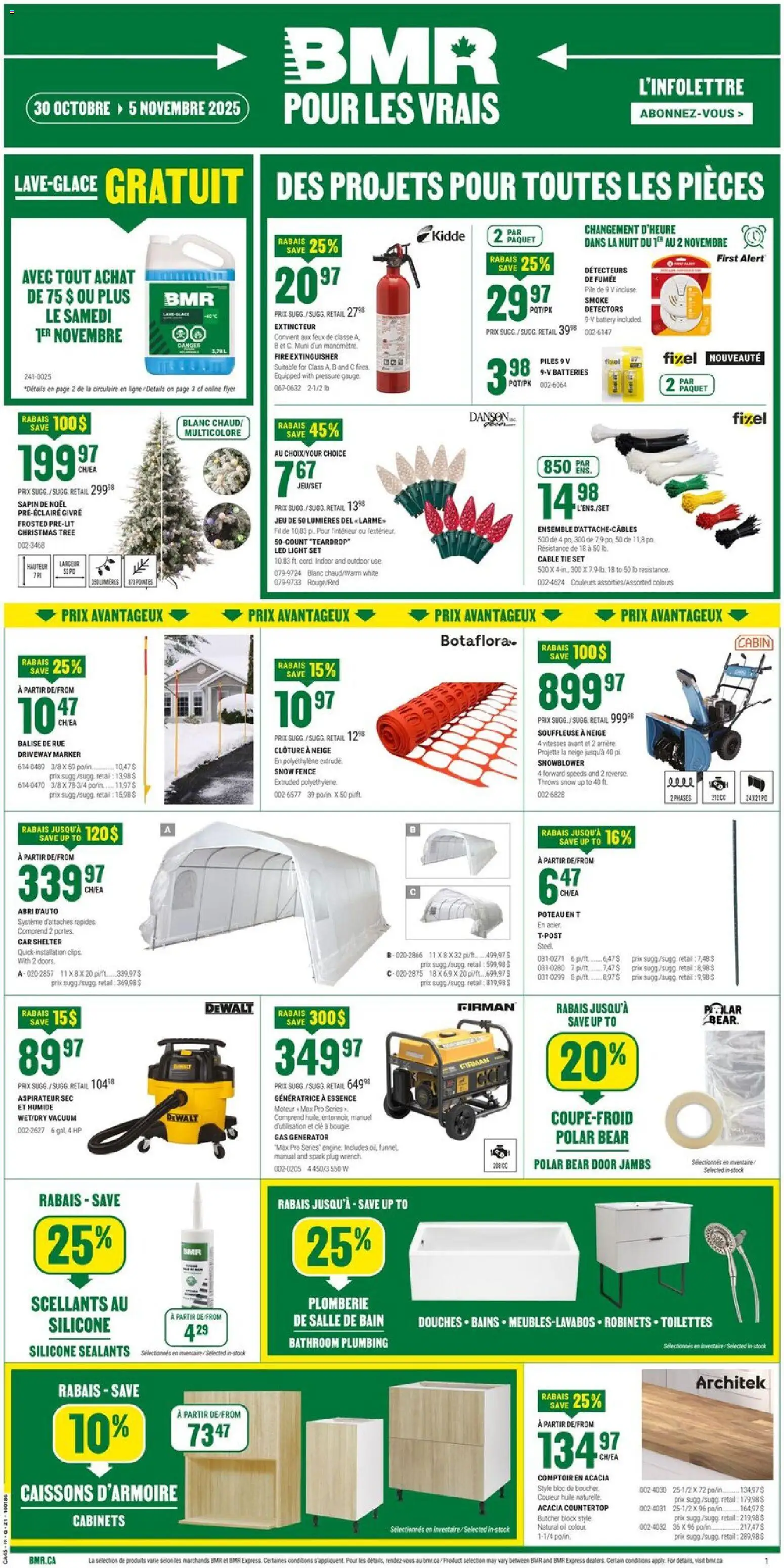BMR weekly flyer / circulaire - page 1- valid from Oct 30, 2025