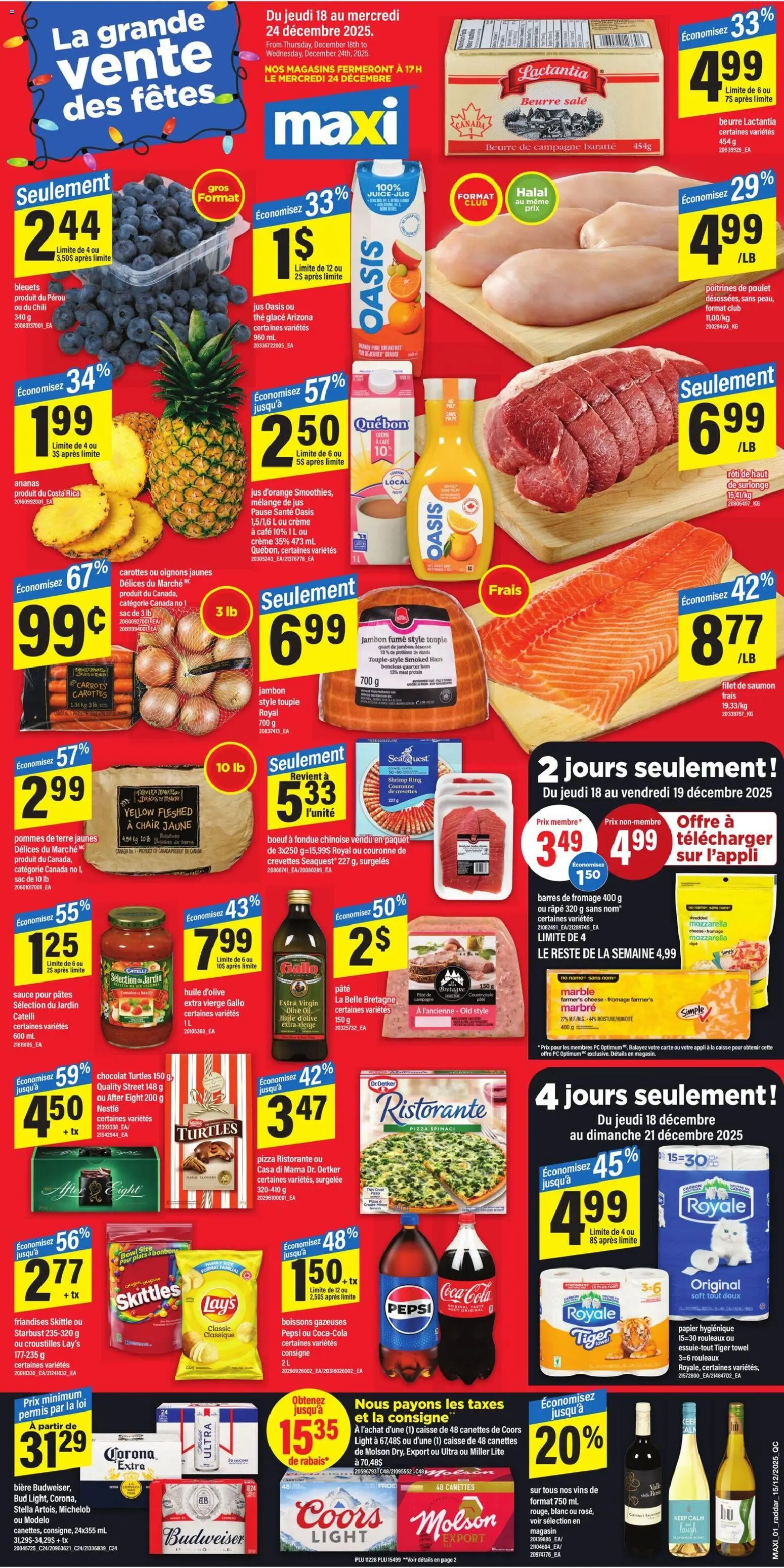 Maxi weekly flyer / circulaire - page 1- valid from Dec 18, 2025
