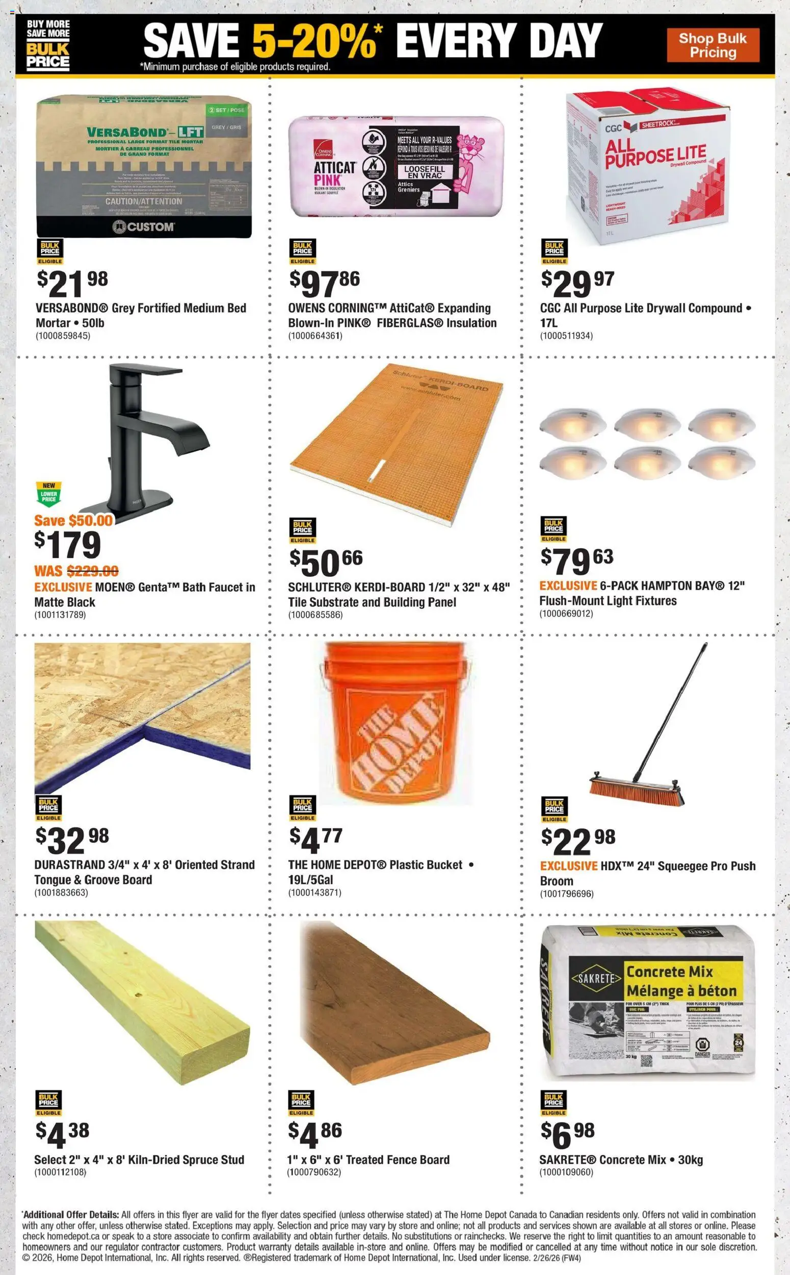 Home Depot weekly flyer / circulaire - page 8- valid from Feb 26, 2026