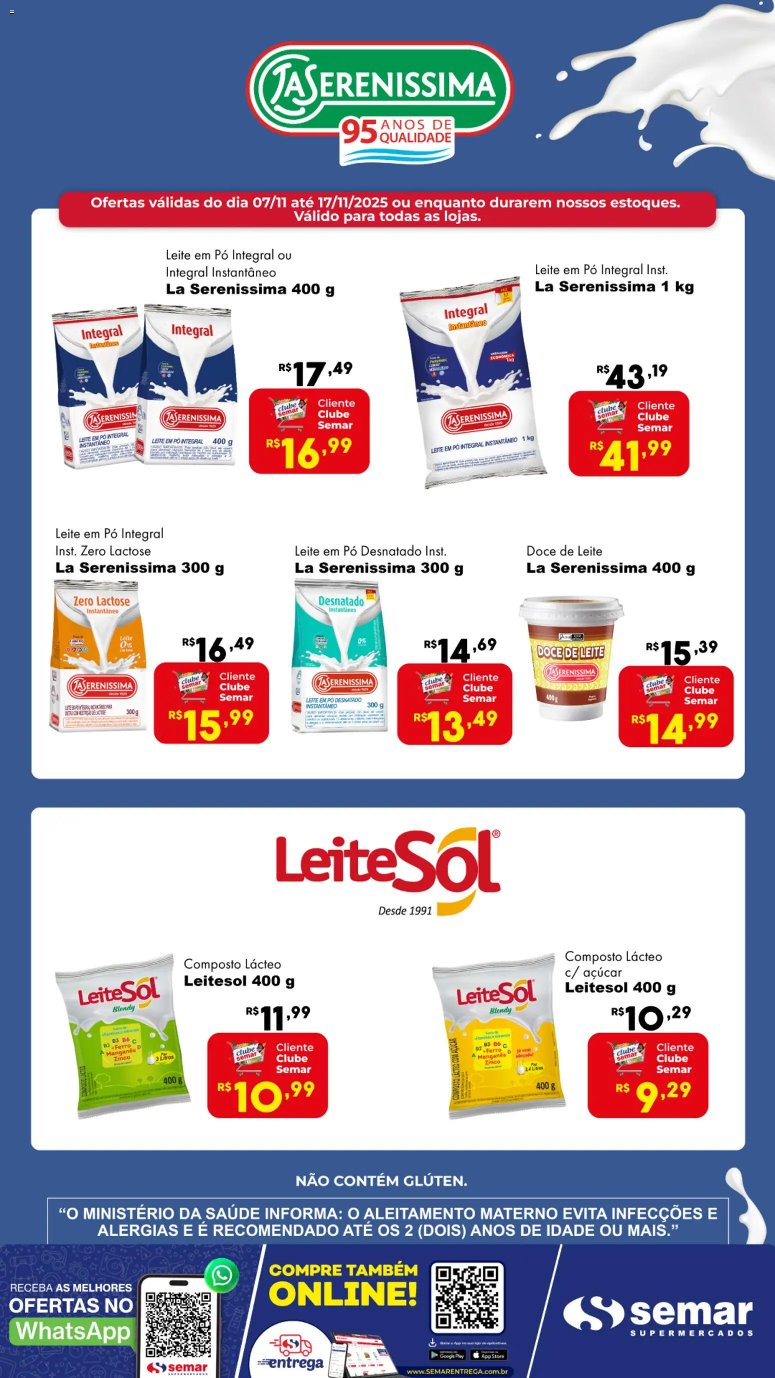 Semar Supermercado - Ofertas La Serenissima - página 1- válido a partir de 07/11/2025
