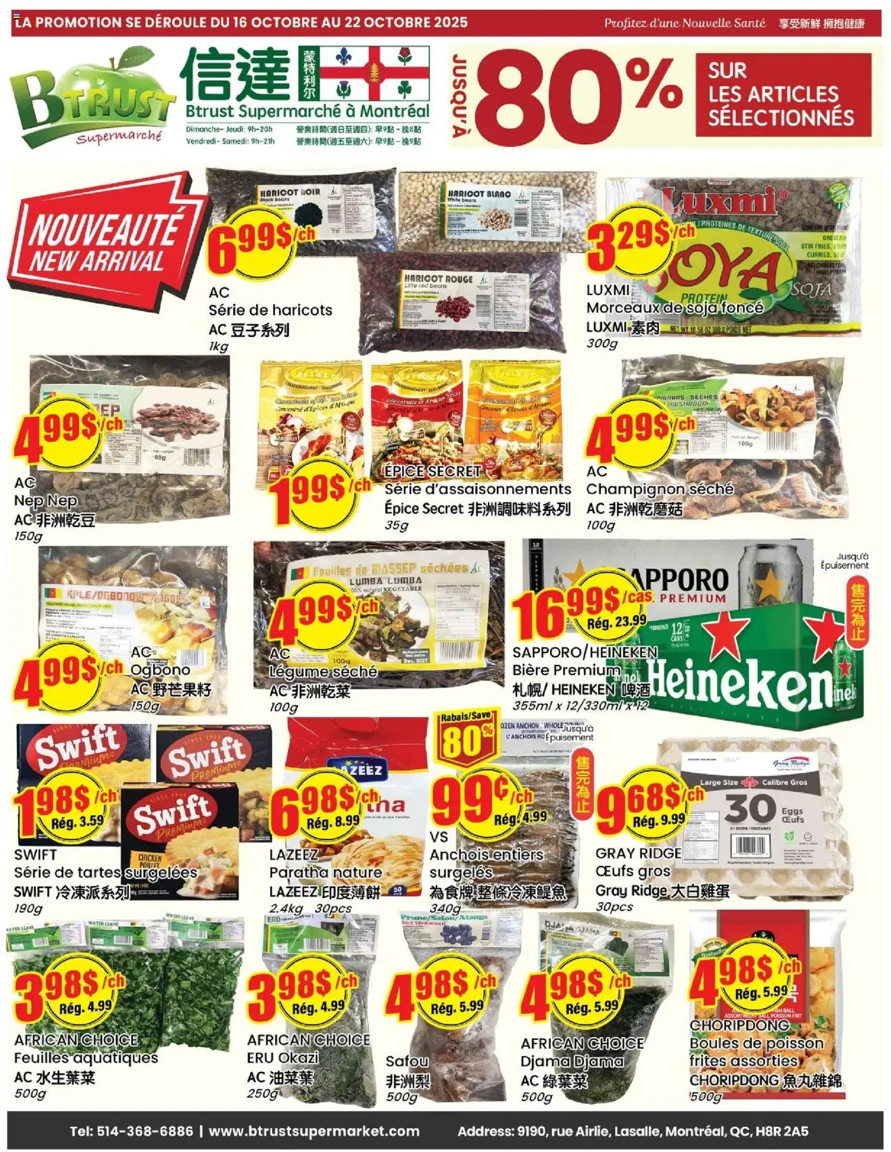Btrust Supermarket weekly flyer / circulaire - page 1- valid from Oct 16, 2025