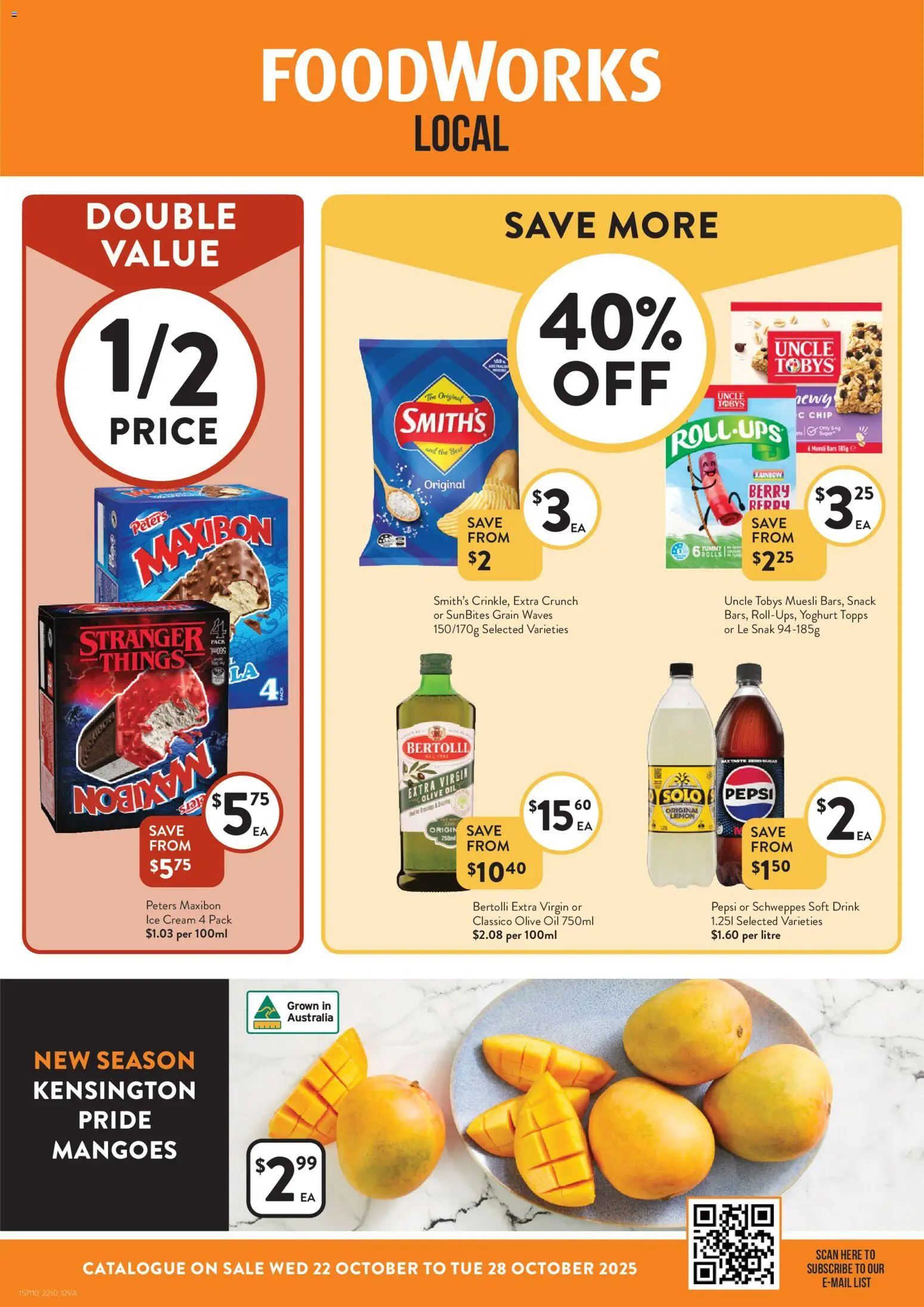 Foodworks Catalogue VIC - page 1- valid from 22/10/2025