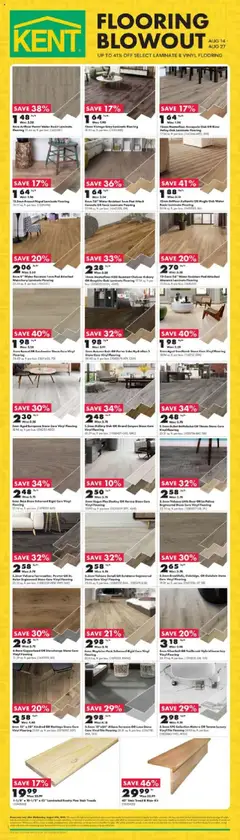 Preview Kent - Flooring Blowout valid from Aug 14, 2025