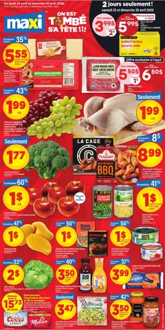 Preview Maxi weekly flyer / circulaire valid from Apr 23, 2026