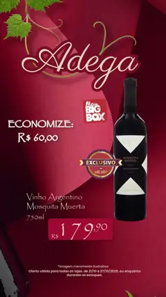 Pré-visualização Big Box - Ofertas Adega válida a partir de 21/10/2025
