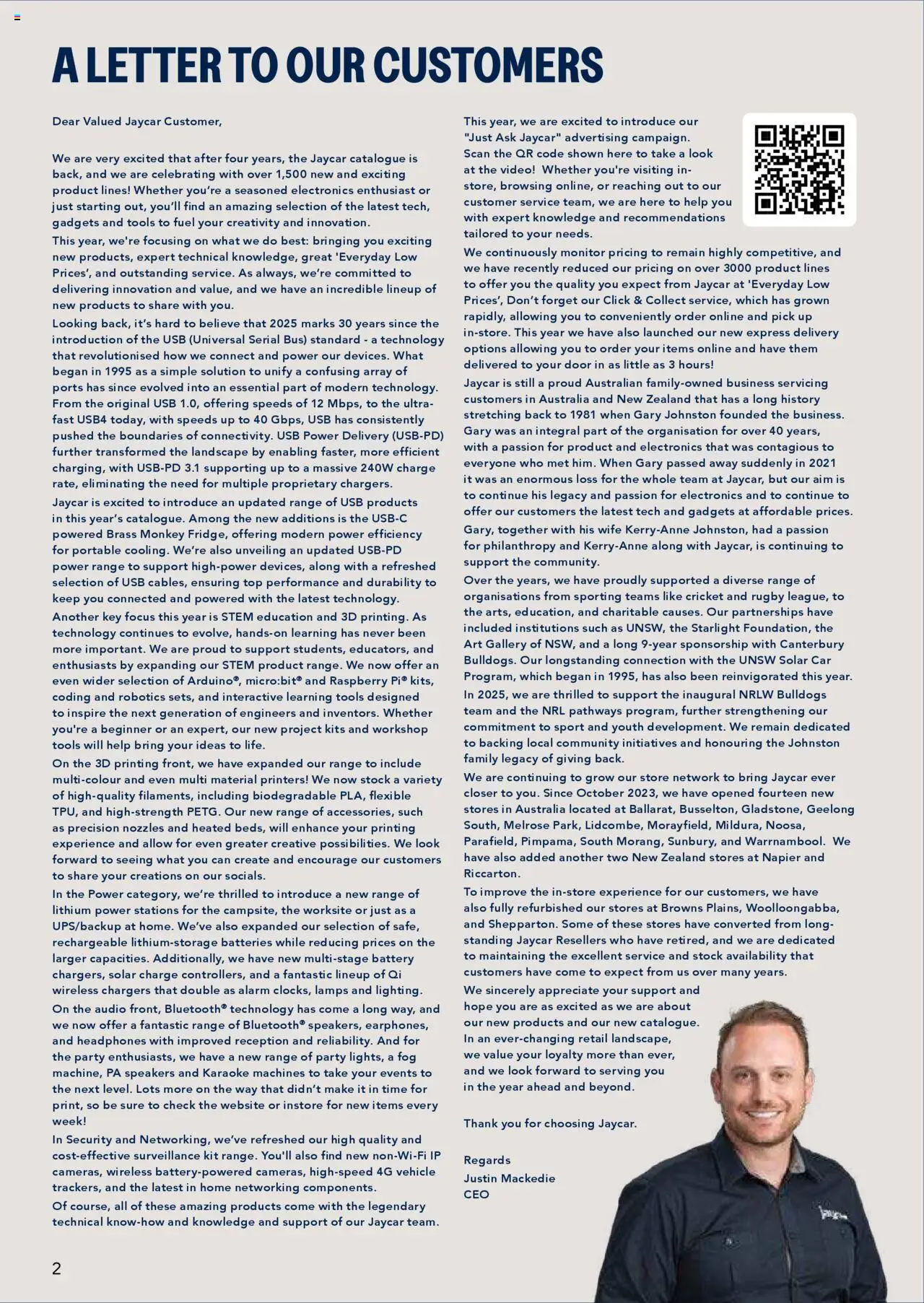 Jaycar Engineering & Scientific Catalogue 2025/2026  - page 2- valid from 09/07/2025