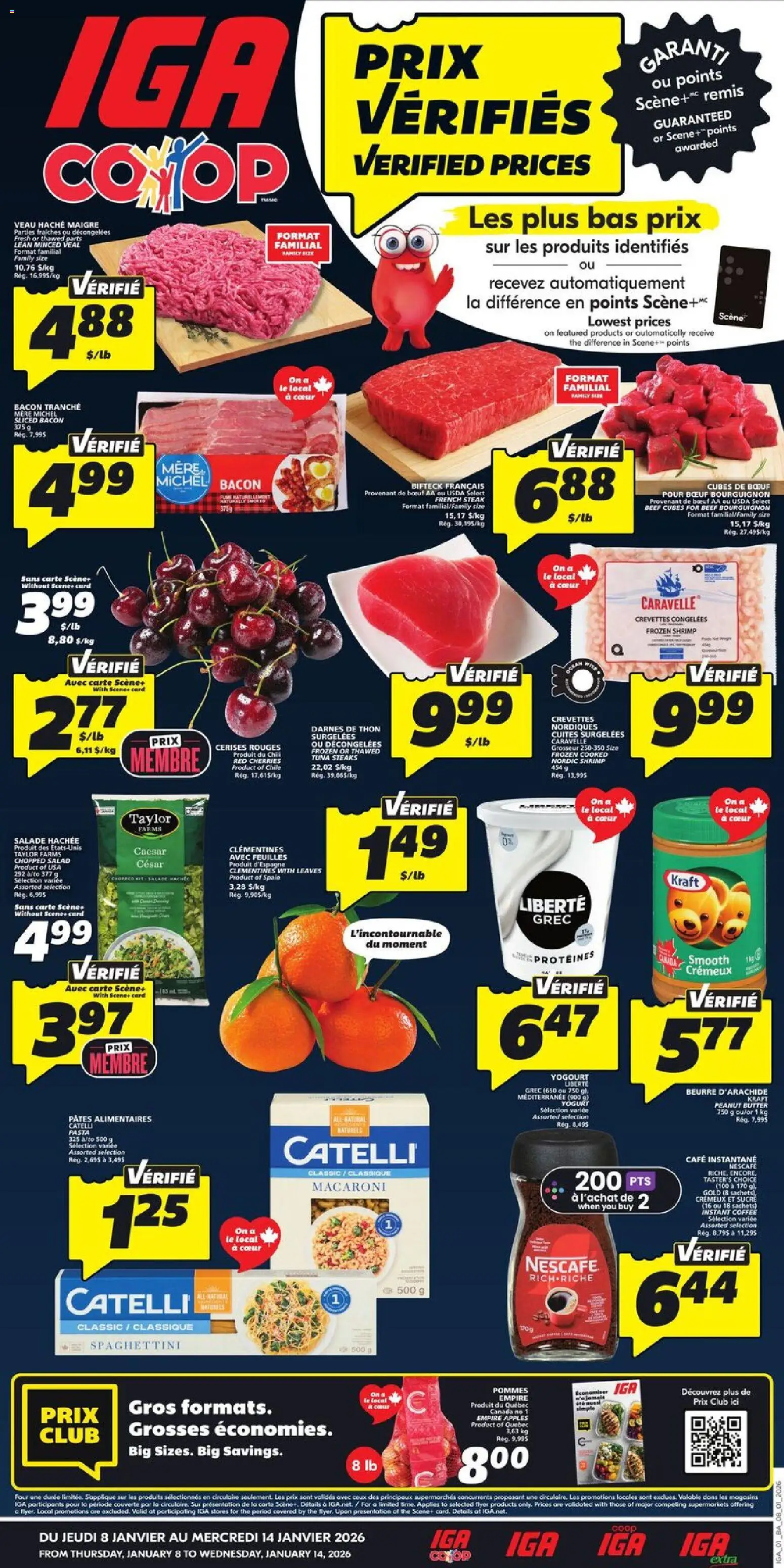 IGA weekly flyer / circulaire - page 1- valid from Jan 8, 2026