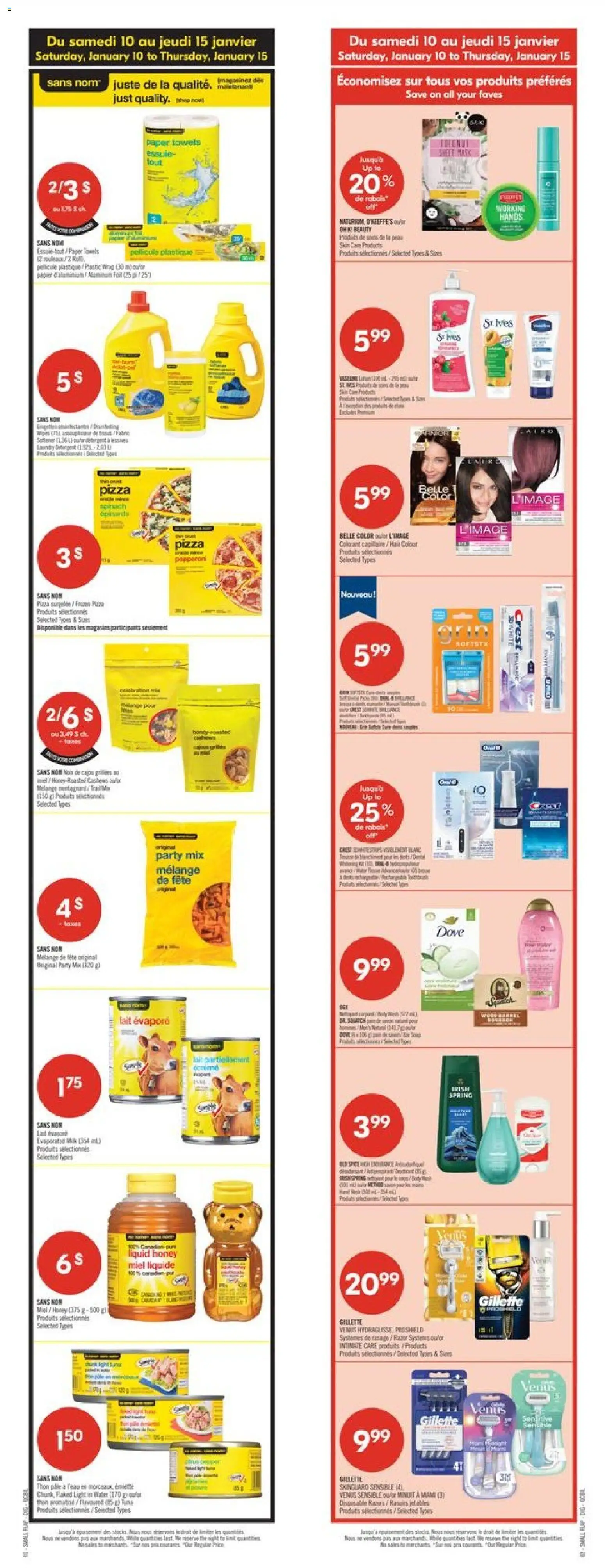 Pharmaprix weekly flyer / circulaire - page 2- valid from Jan 9, 2026