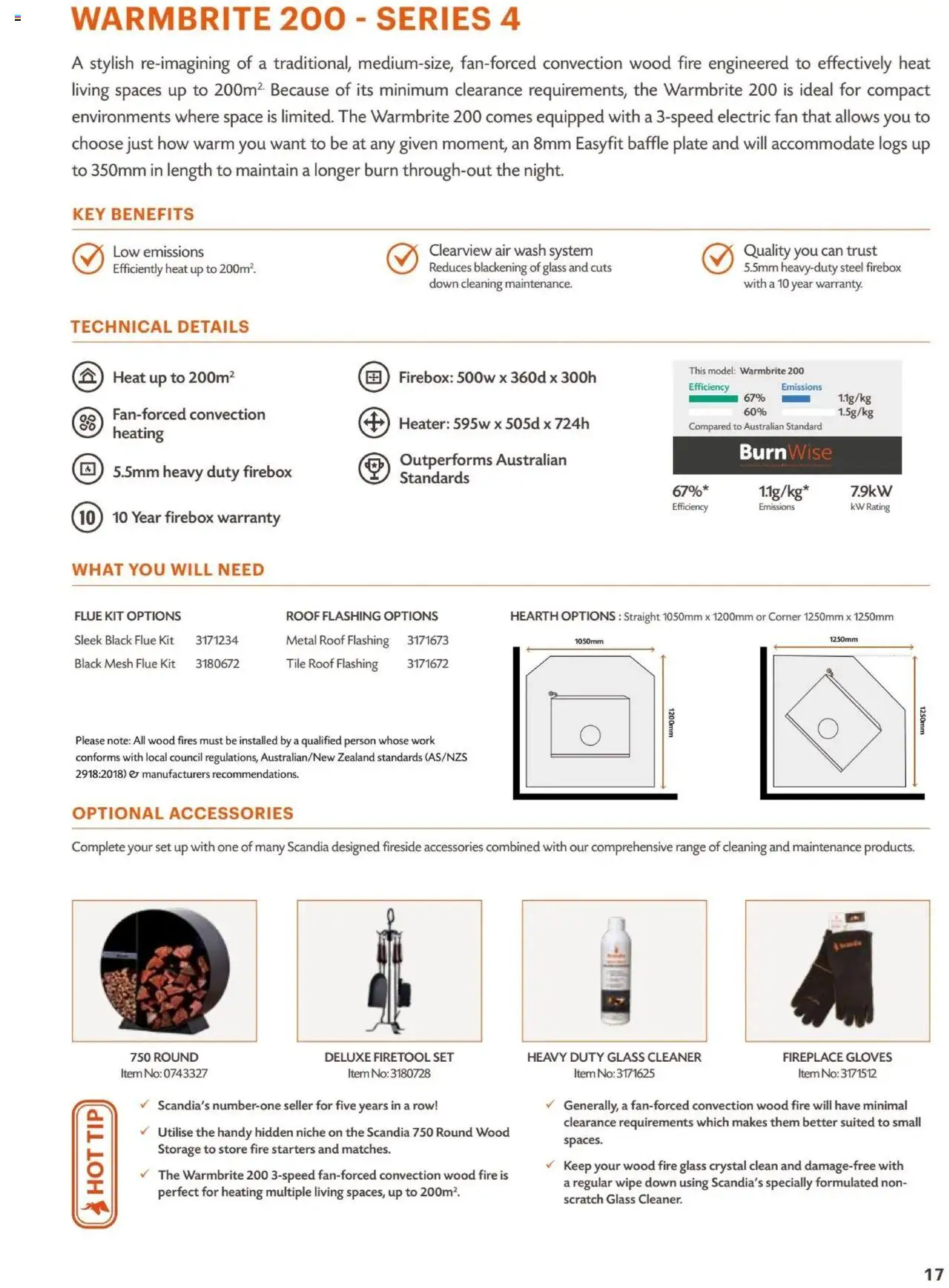 Bunnings Warehouse Scandia Range & Accessories Brochure 2025 - page 17- valid from 31/03/2025